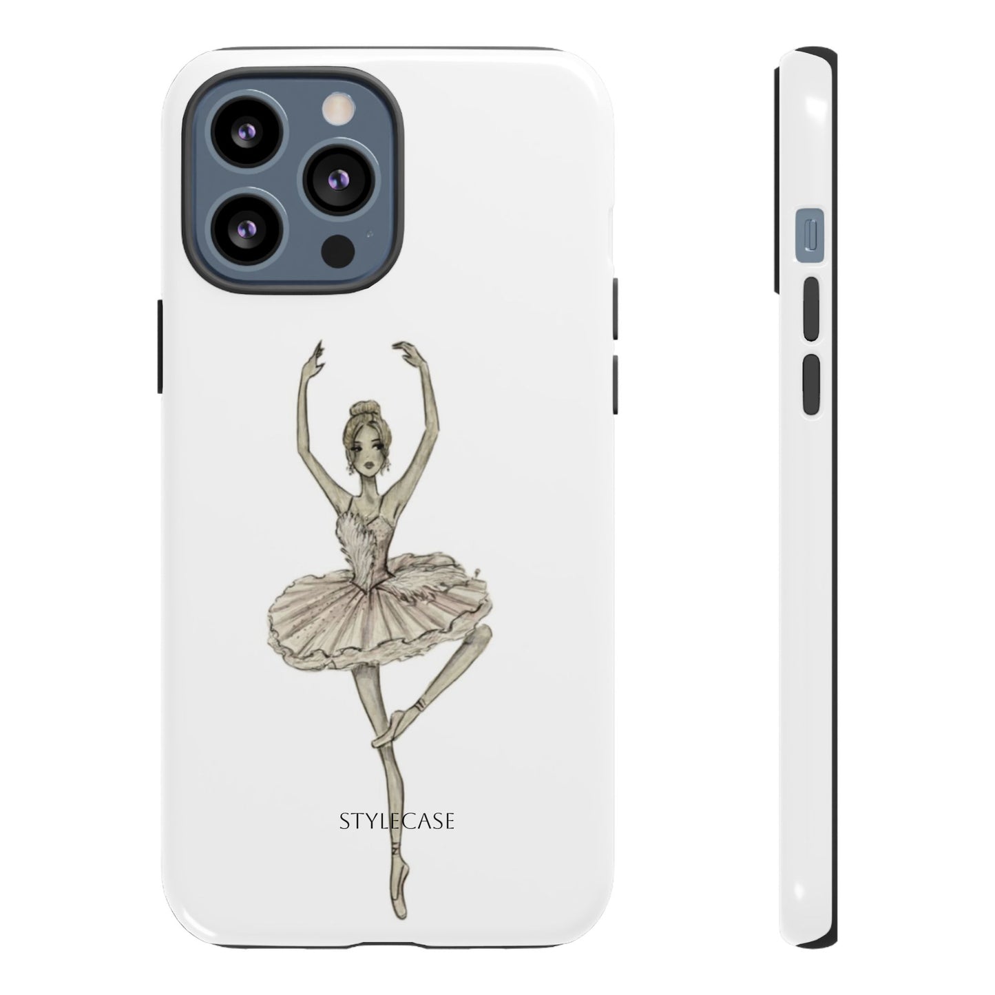 Ballerina Tough Phone Case – Elegant Vintage Dance