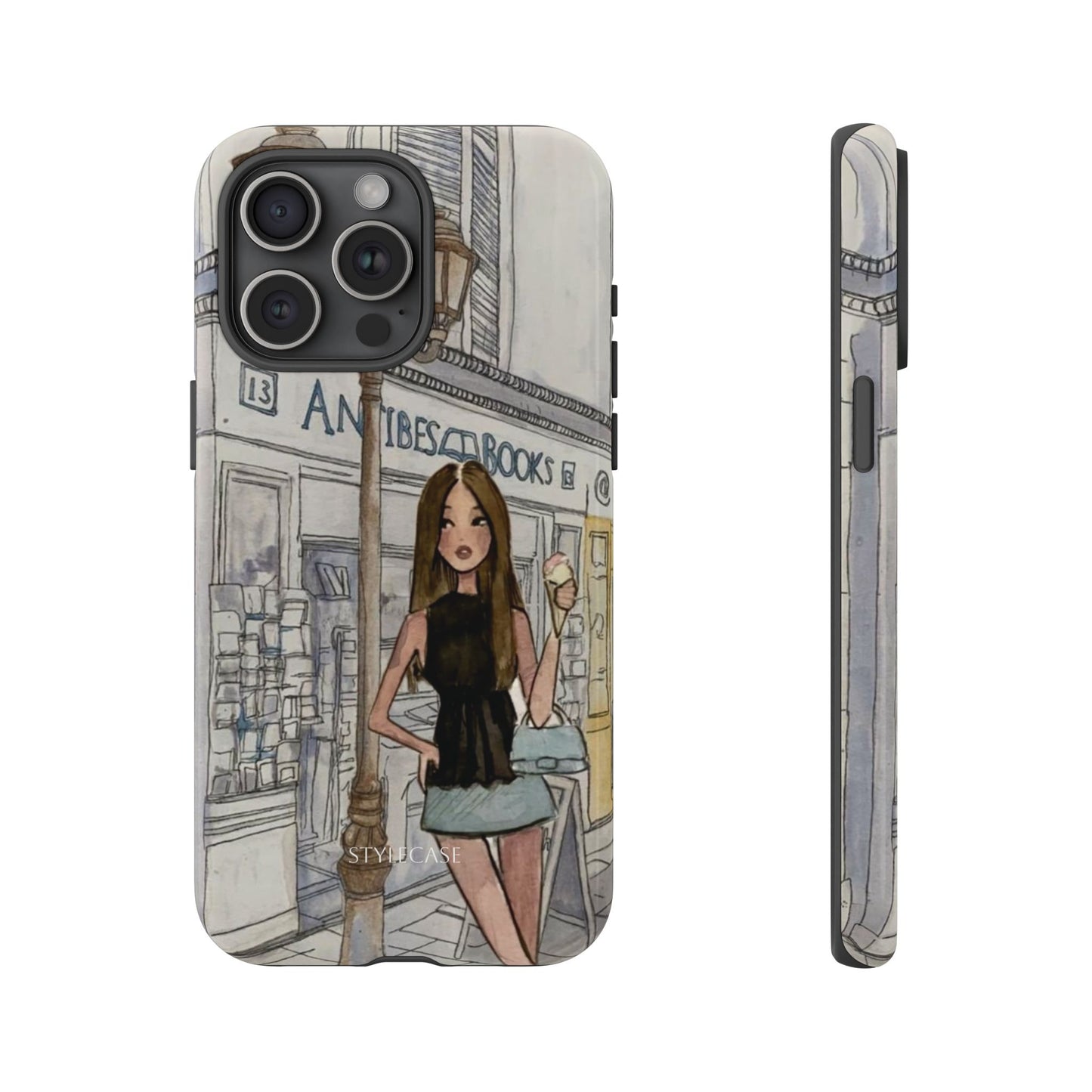 Phone Case — Chic Parisian Girl Protective Cover
