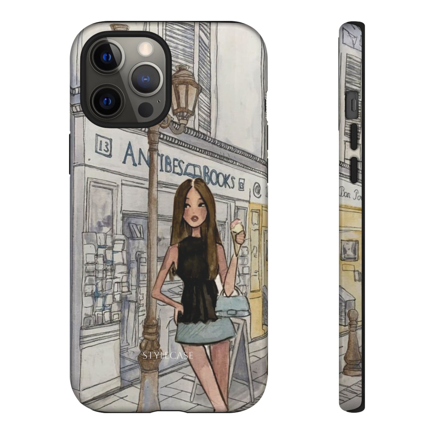 Phone Case — Chic Parisian Girl Protective Cover