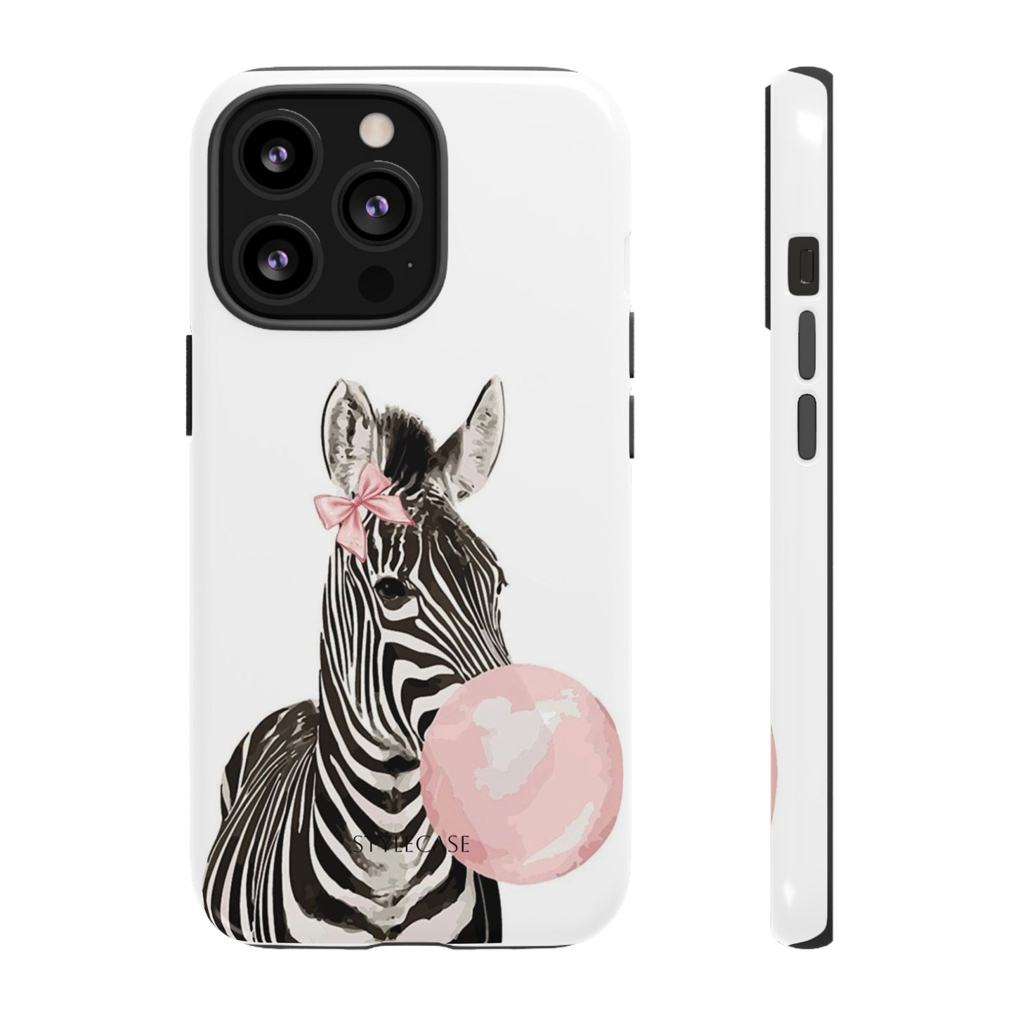 Zebra Bubblegum Phone Case — Cute Animal Samsung and Iphone Cover