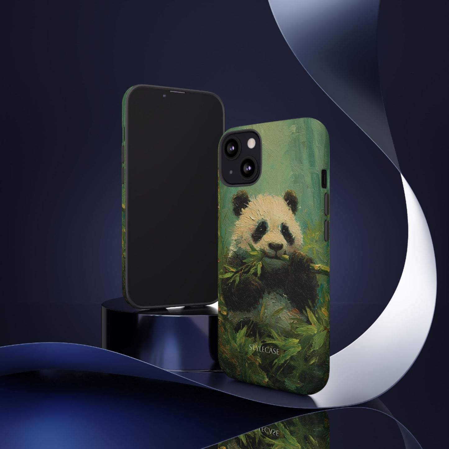 Panda Bamboo Phone Case – Cute Vintage-Style Protective Phone Cover