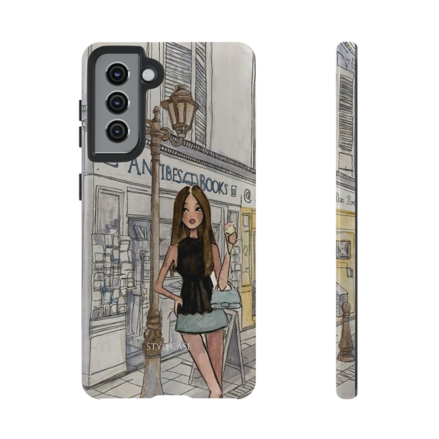 Phone Case — Chic Parisian Girl Protective Cover