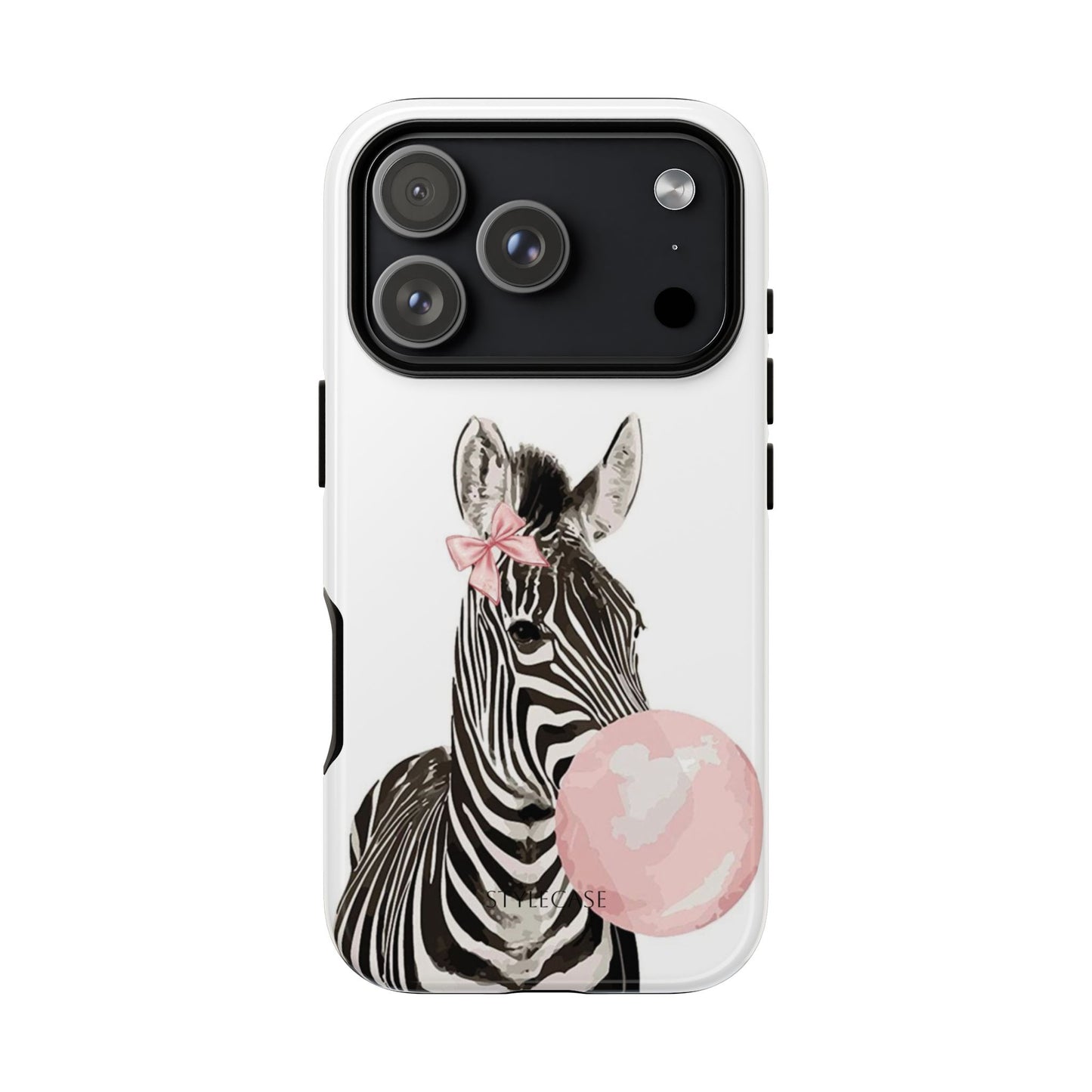 Zebra Bubblegum Phone Case — Cute Animal Samsung and Iphone Cover