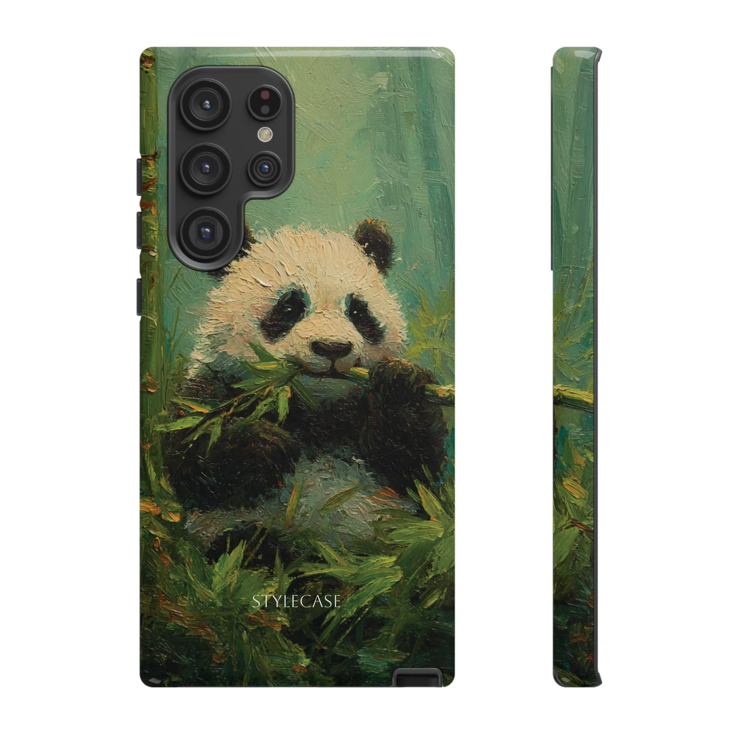 Panda Bamboo Phone Case – Cute Vintage-Style Protective Phone Cover