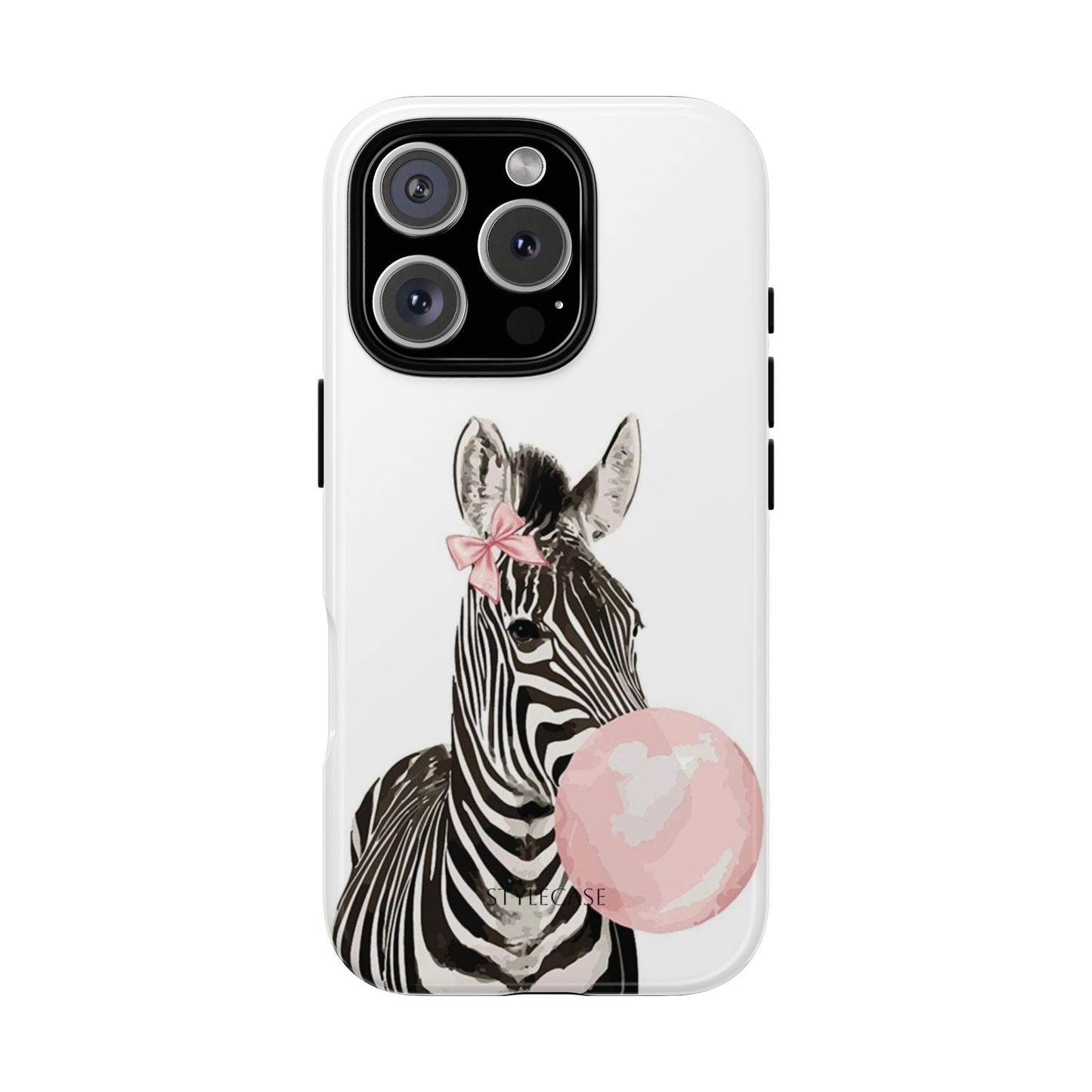 Zebra Bubblegum Phone Case — Cute Animal Samsung and Iphone Cover