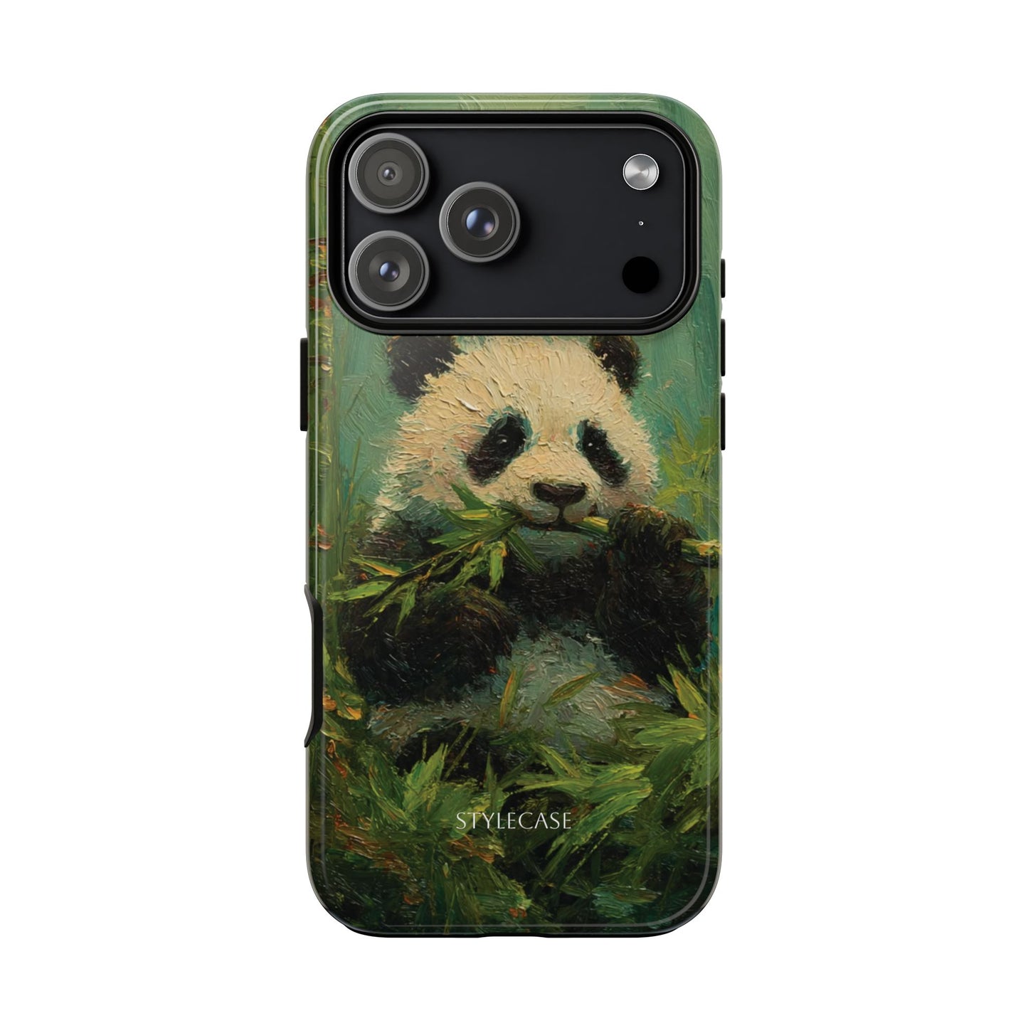 Panda Bamboo Phone Case – Cute Vintage-Style Protective Phone Cover