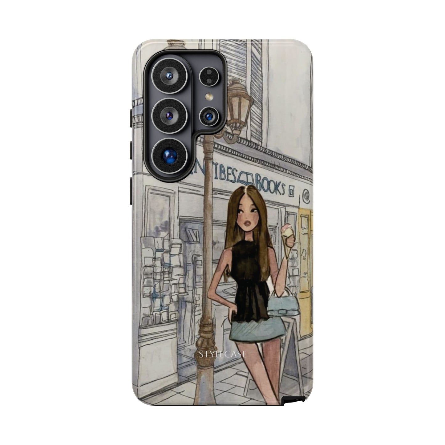 Phone Case — Chic Parisian Girl Protective Cover