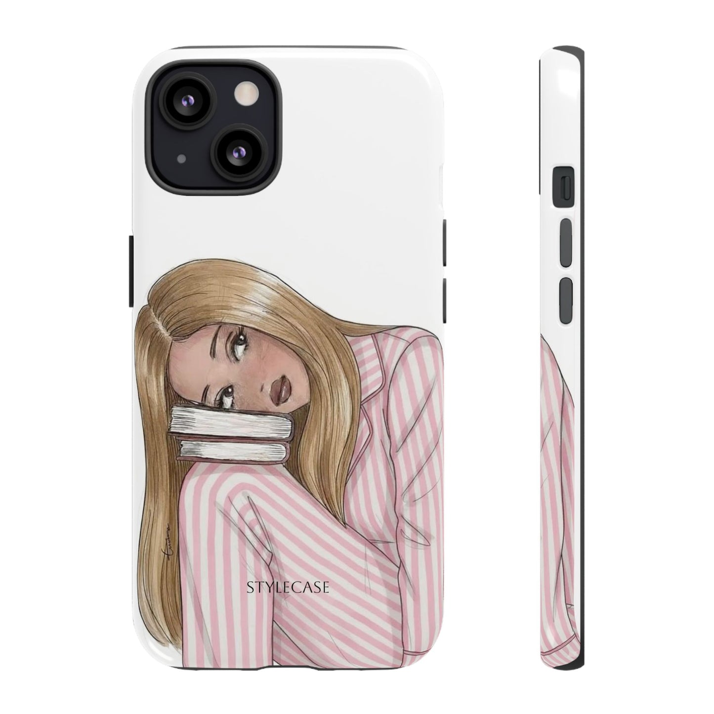Blonde Girl Phone Case - Books Lover Samsung & Iphone Case