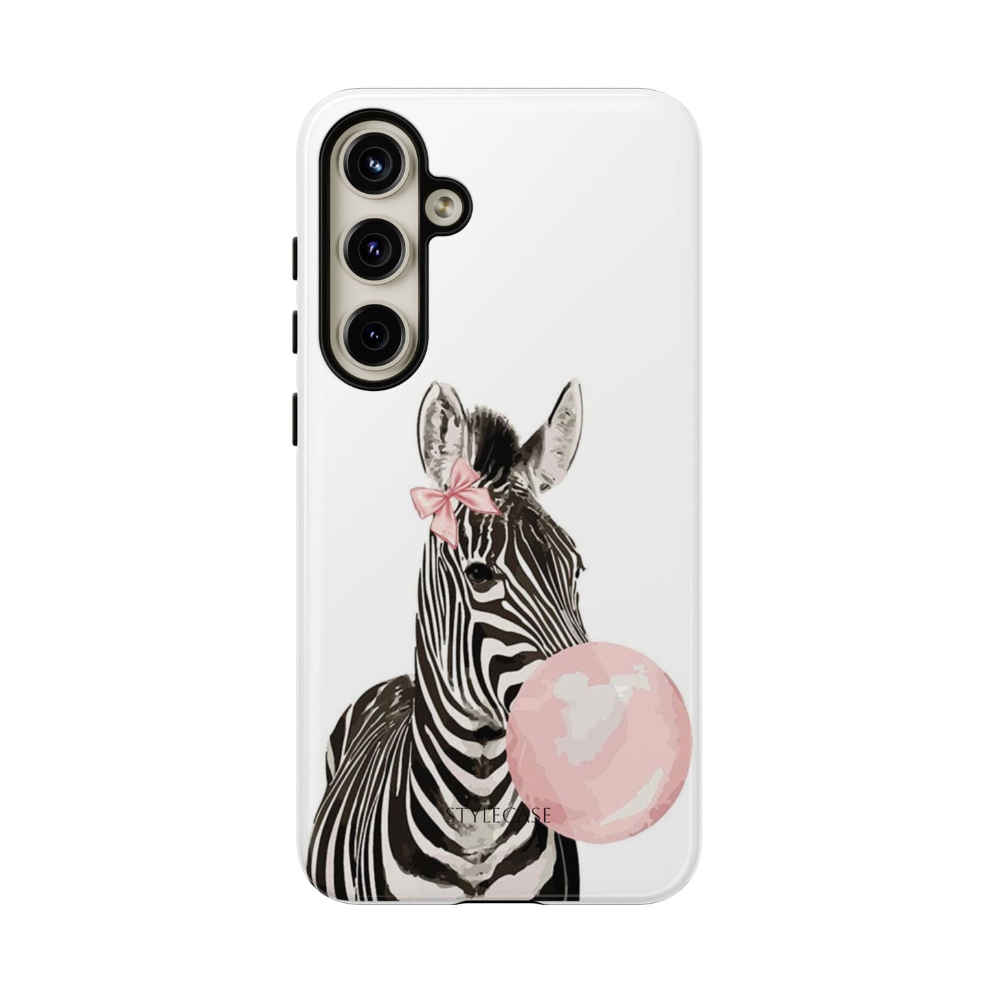 Zebra Bubblegum Phone Case — Cute Animal Samsung and Iphone Cover
