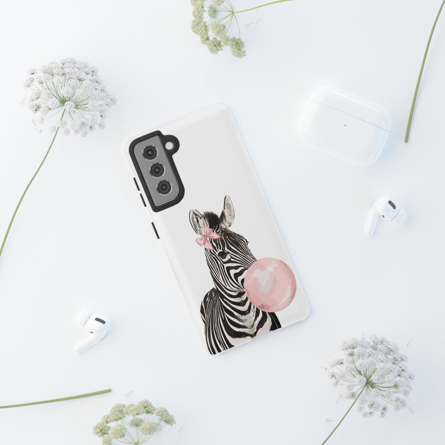 Zebra Bubblegum Phone Case — Cute Animal Samsung and Iphone Cover