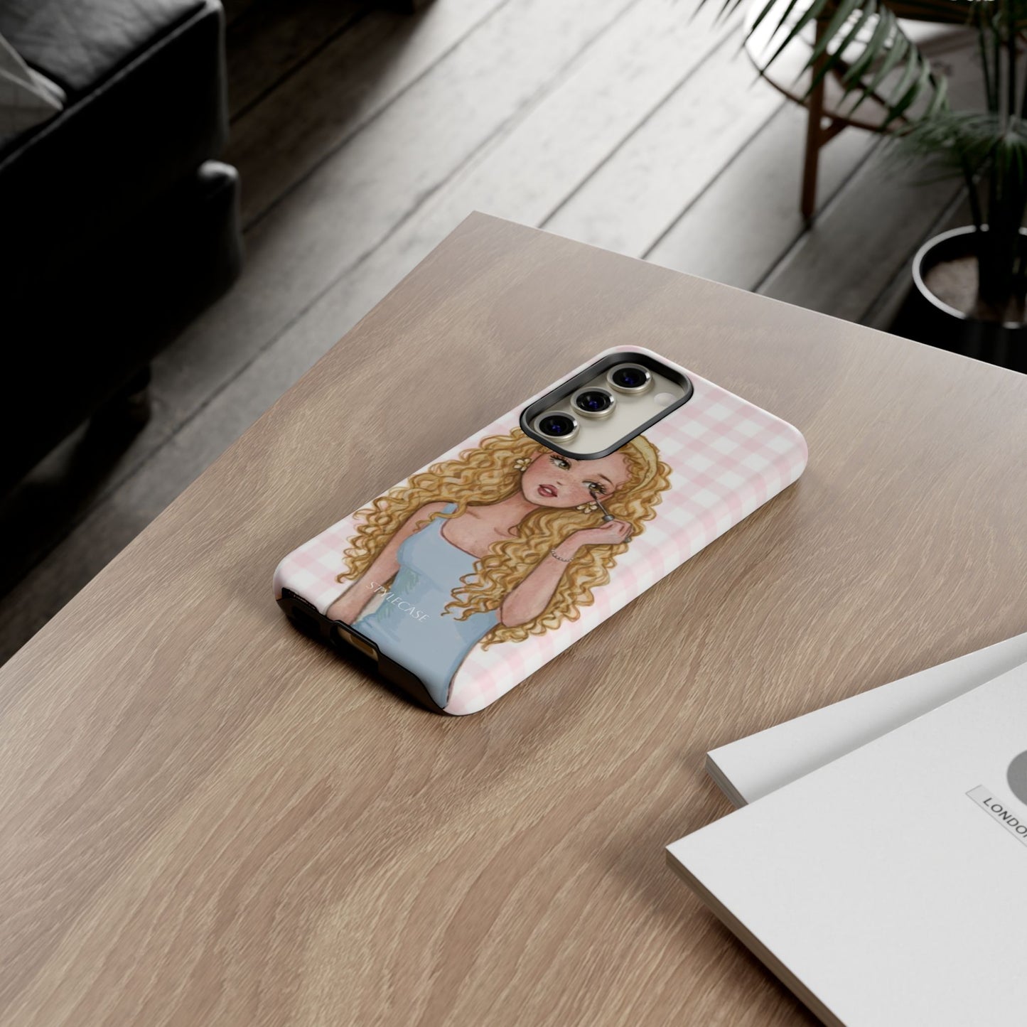 Cute Curly Girl Phone Case – Protective Samsung And Iphone Cover