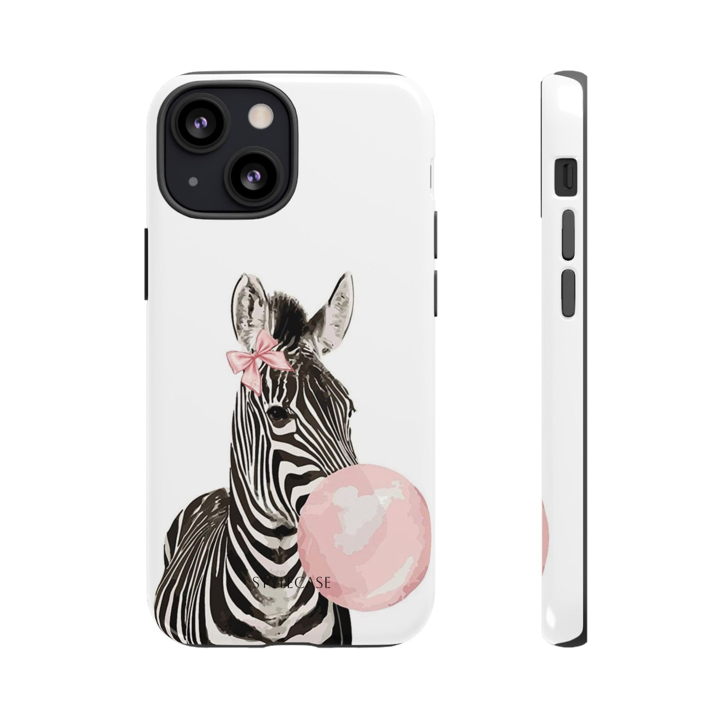 Zebra Bubblegum Phone Case — Cute Animal Samsung and Iphone Cover