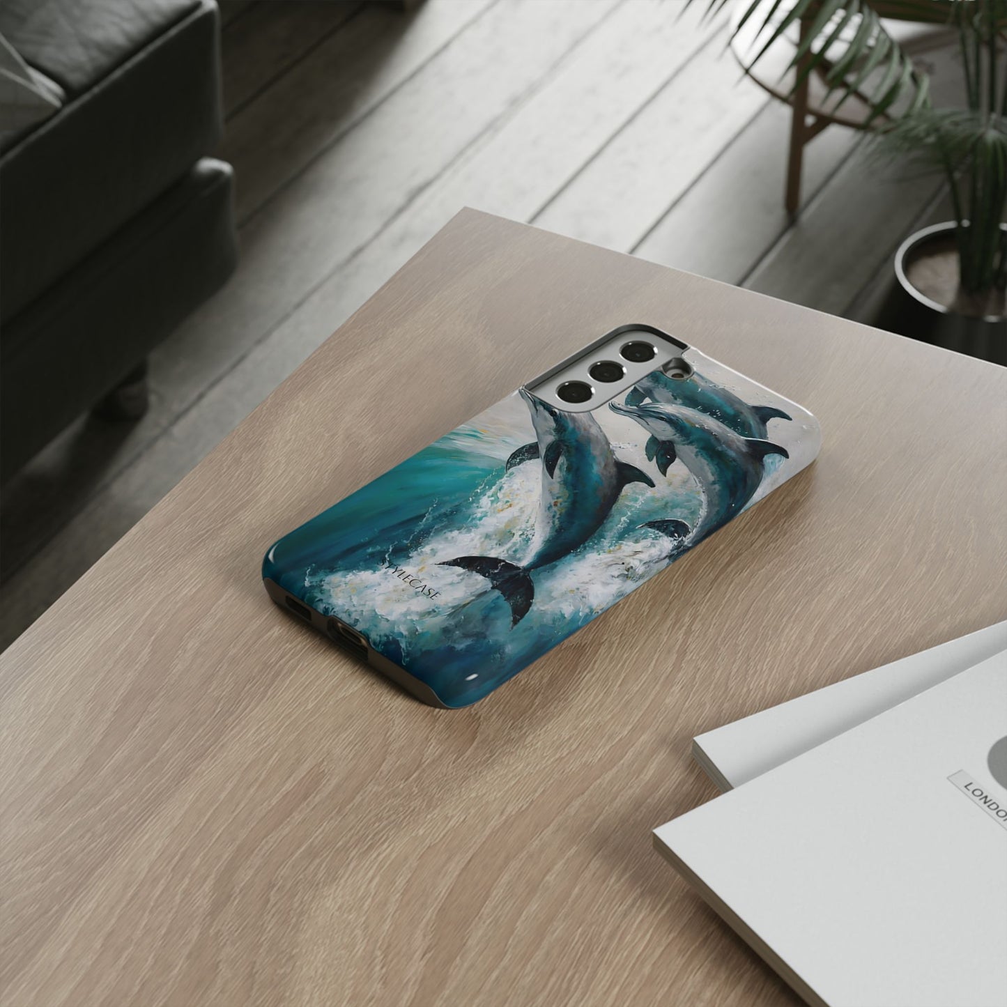 Dolphin Phone Case — Protective Ocean Art iPhone And Samsung Case