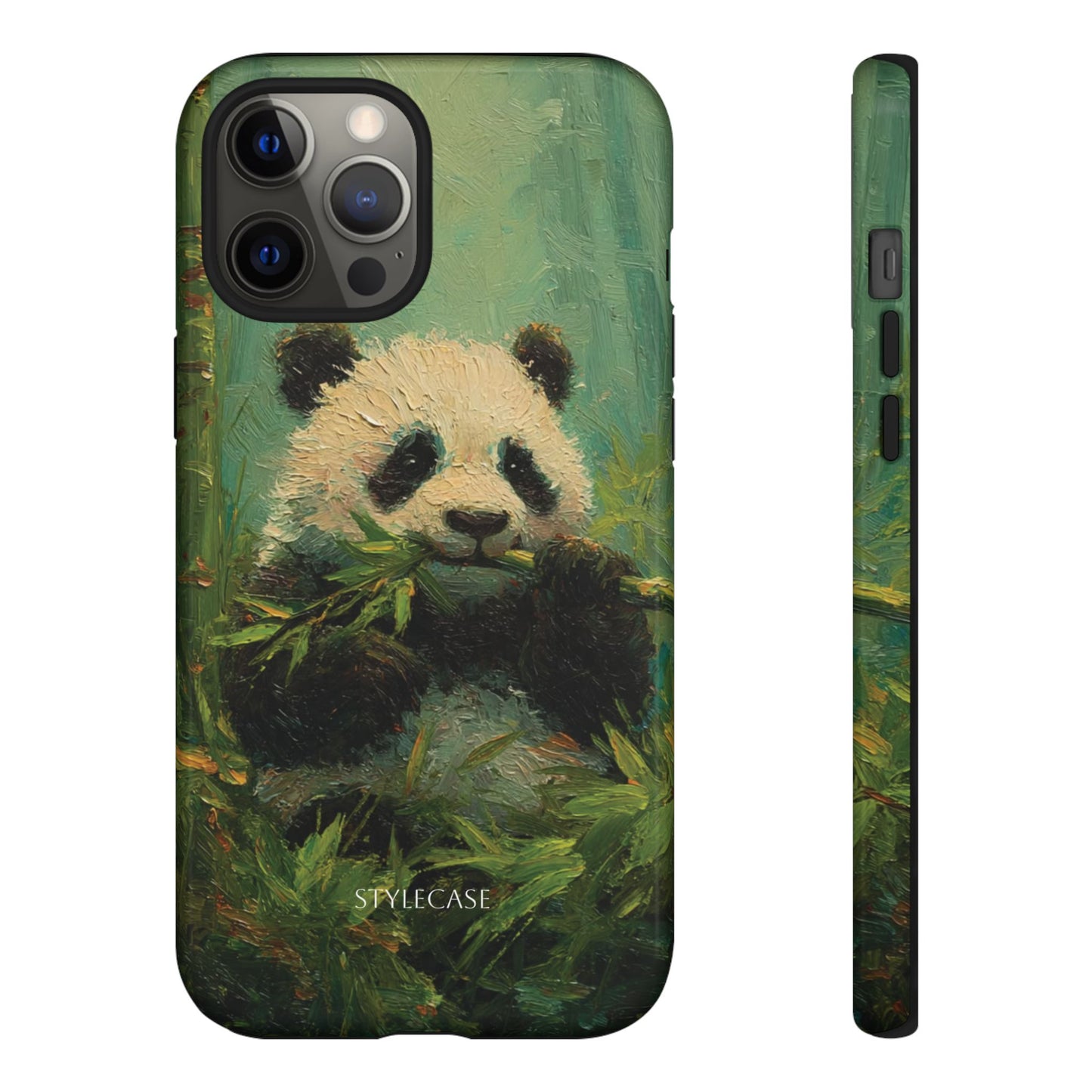 Panda Bamboo Phone Case – Cute Vintage-Style Protective Phone Cover