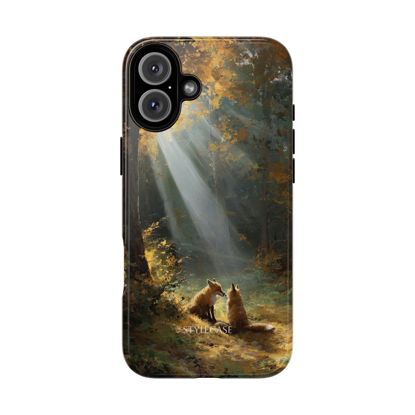 Foxes Sunbeam Forest Phone Case — Premium Protective Cover