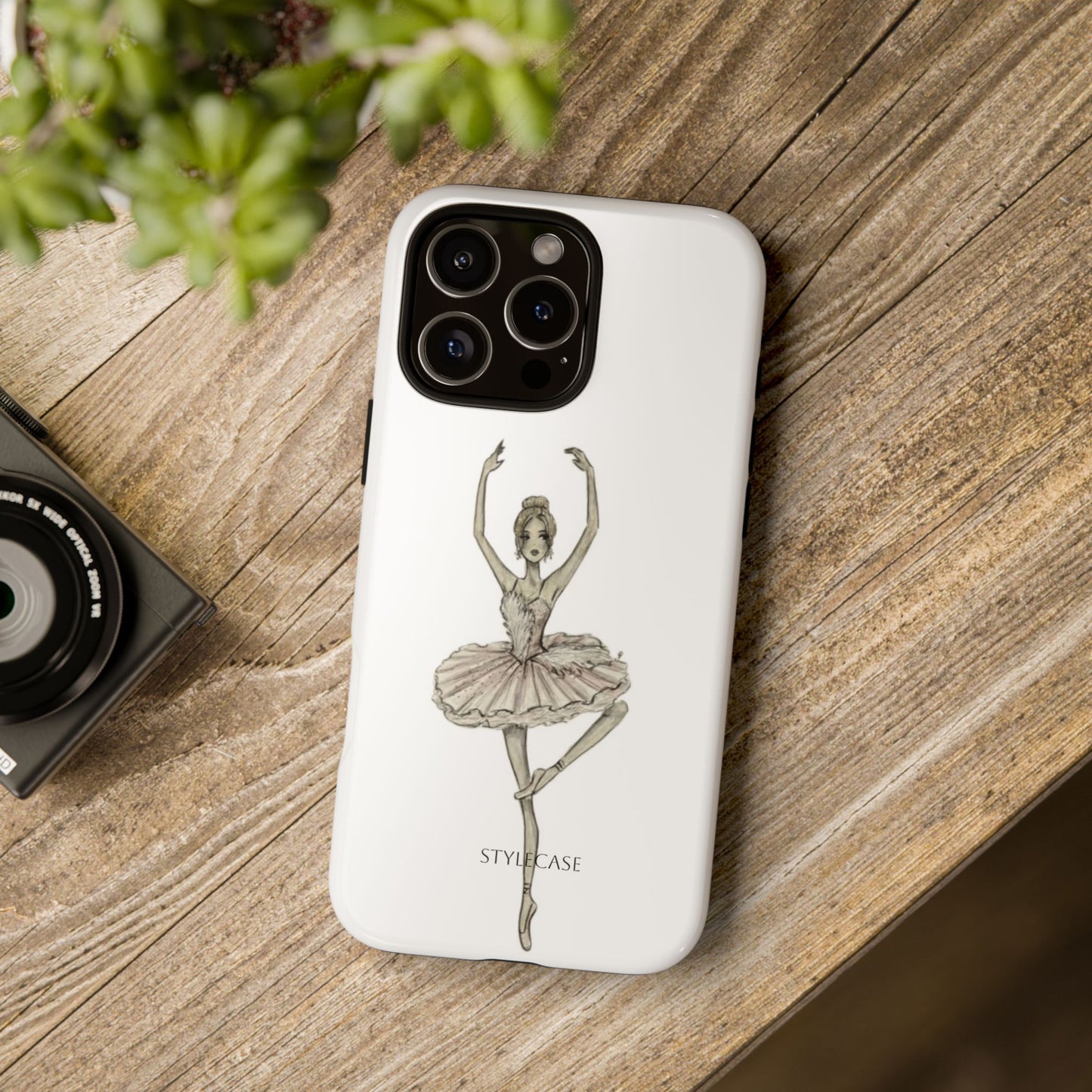 Ballerina Tough Phone Case – Elegant Vintage Dance