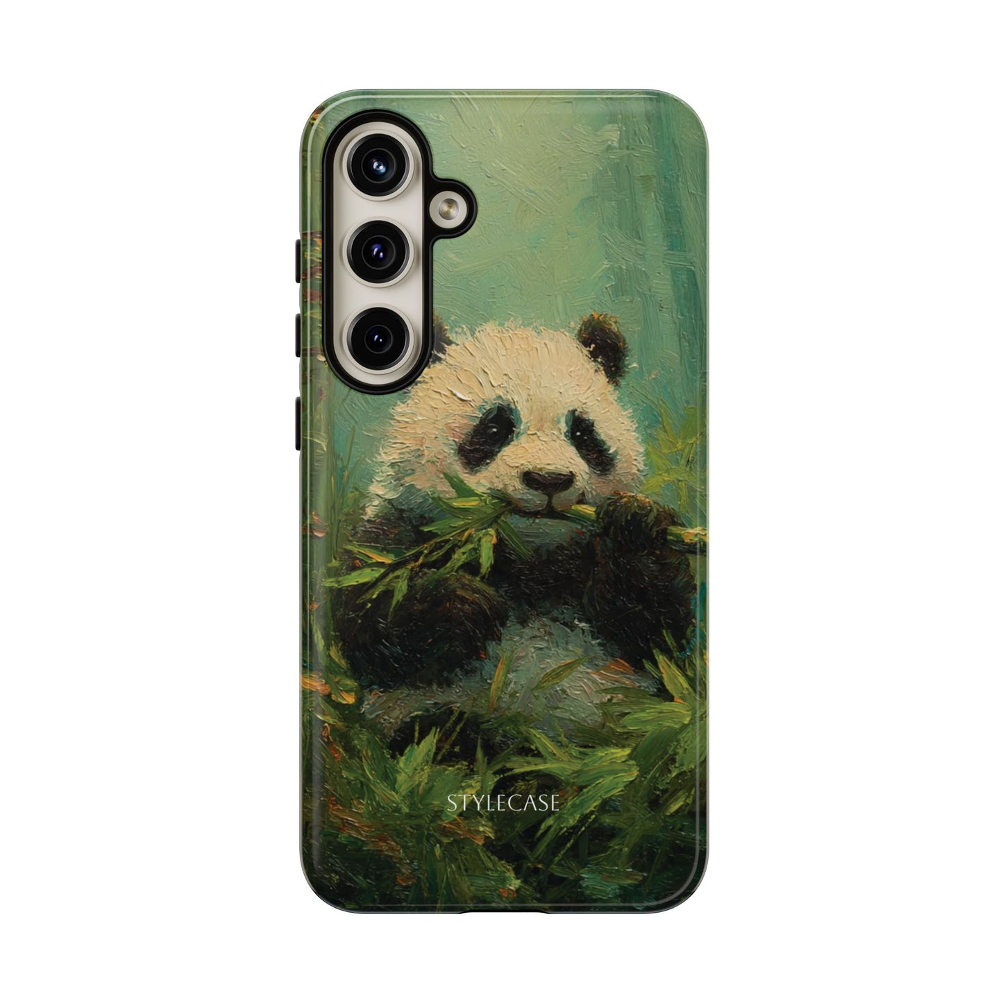 Panda Bamboo Phone Case – Cute Vintage-Style Protective Phone Cover