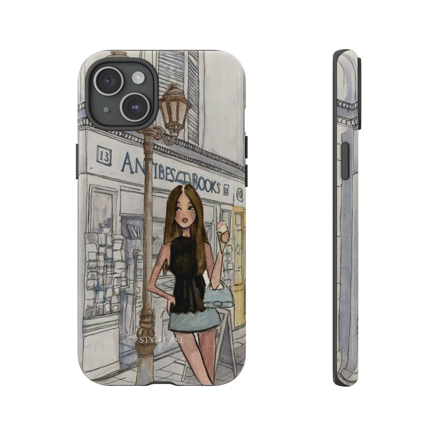 Phone Case — Chic Parisian Girl Protective Cover