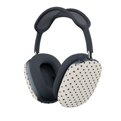Polka Dot AirPods Max Covers — Cream & Black Dot Protective Skins