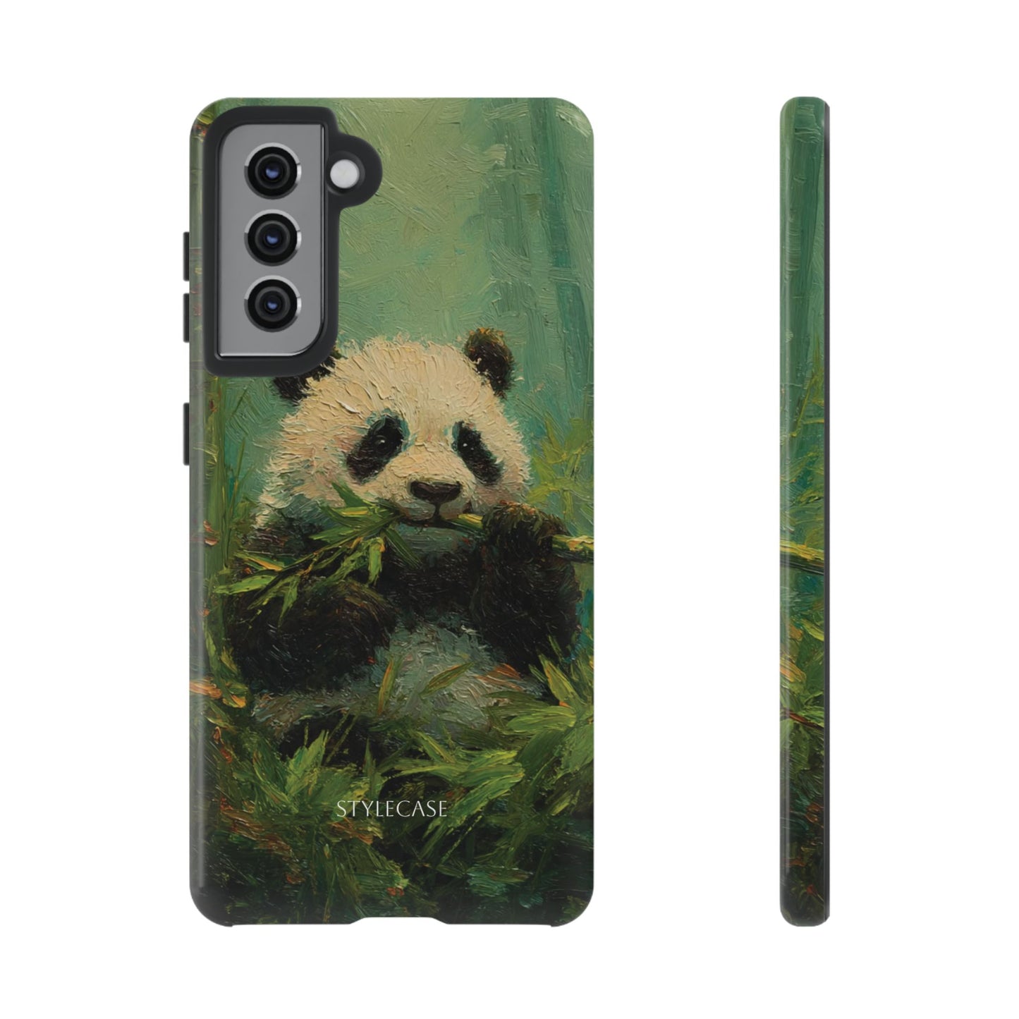 Panda Bamboo Phone Case – Cute Vintage-Style Protective Phone Cover