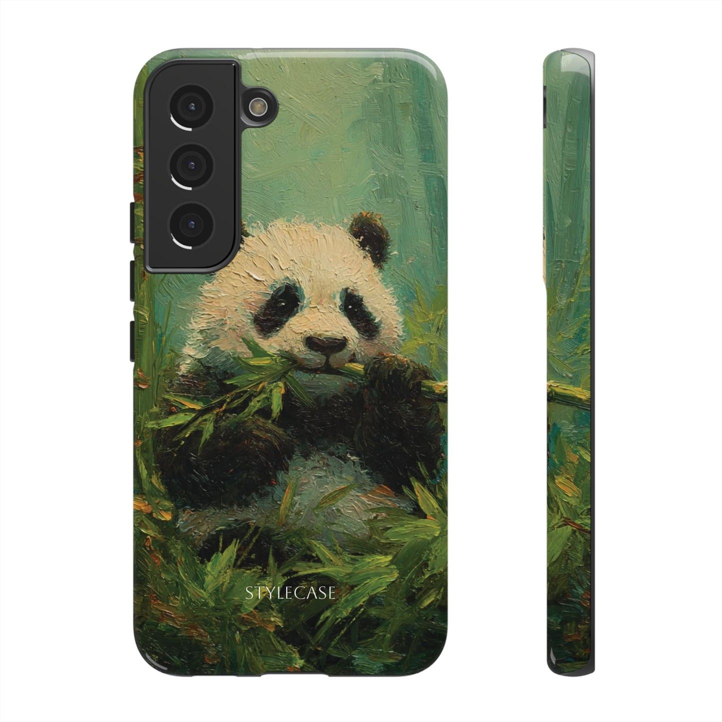 Panda Bamboo Phone Case – Cute Vintage-Style Protective Phone Cover