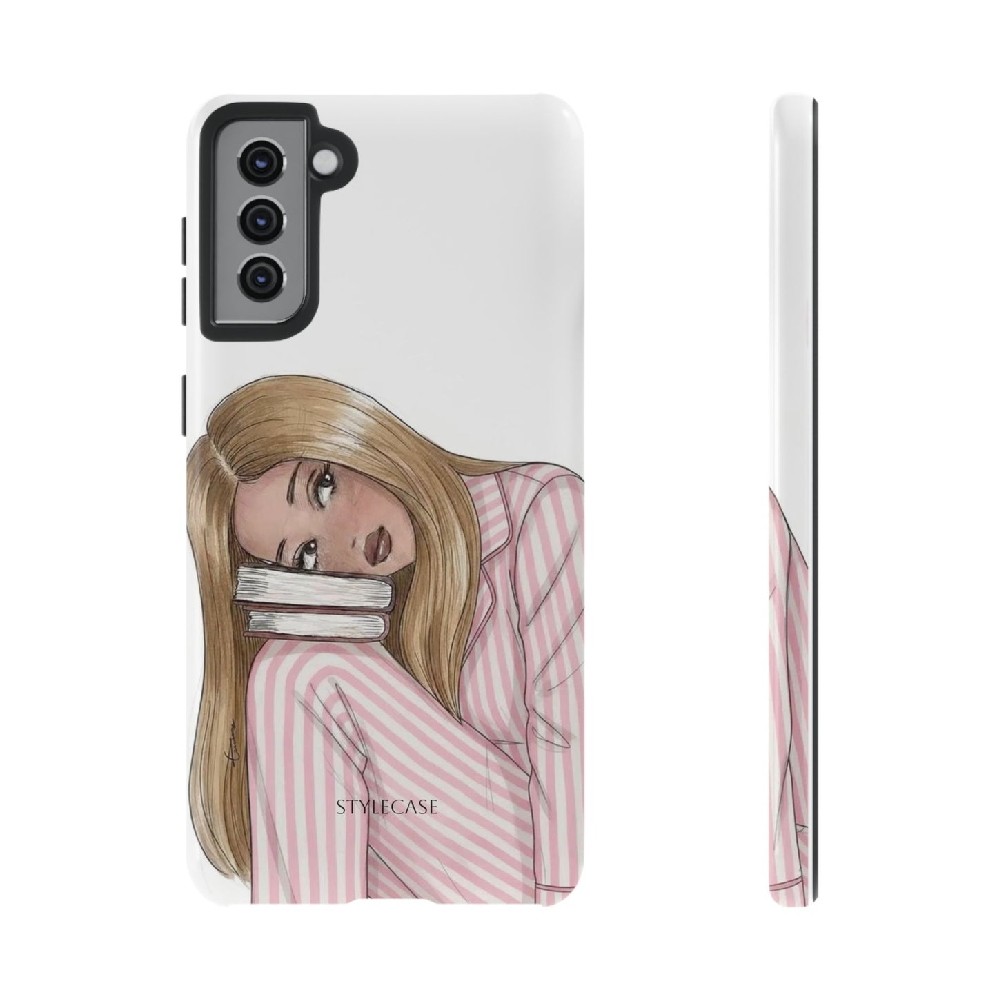 Blonde Girl Phone Case - Books Lover Samsung & Iphone Case