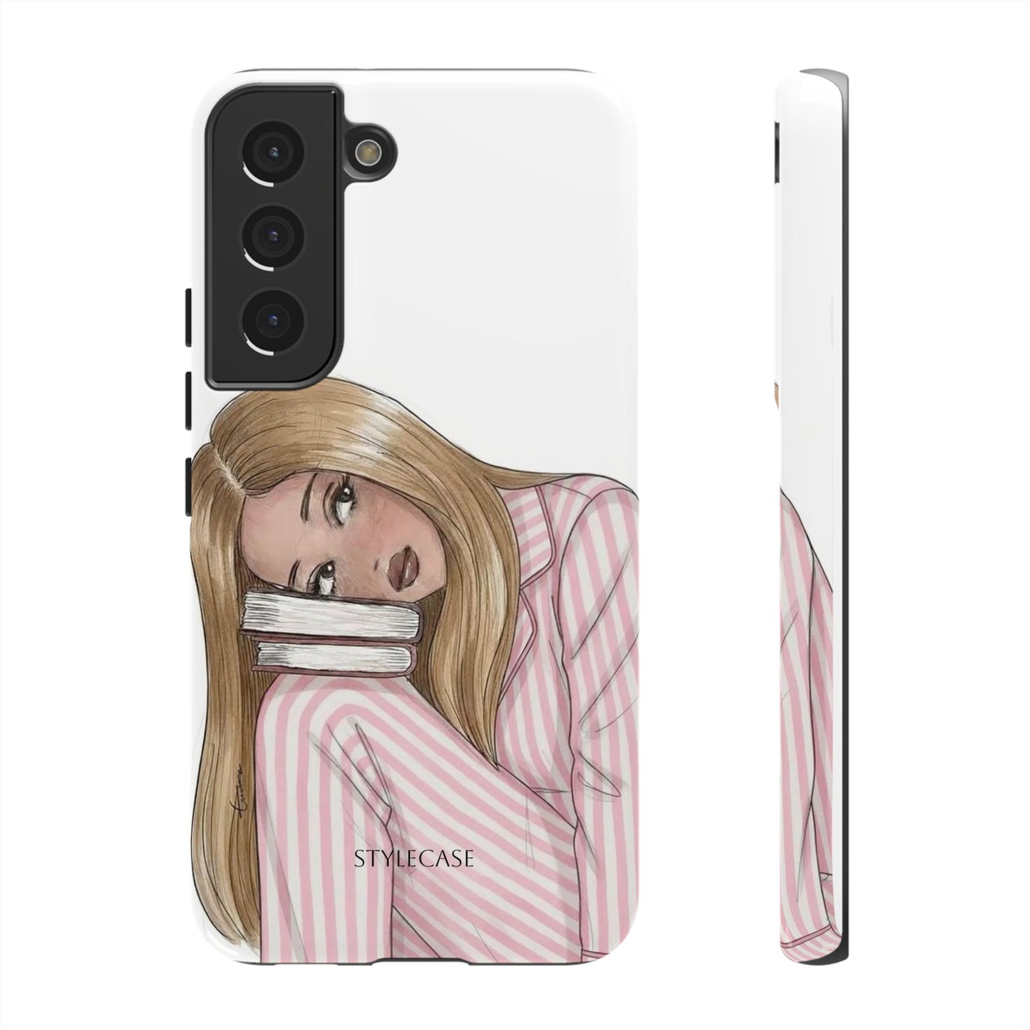 Blonde Girl Phone Case - Books Lover Samsung & Iphone Case