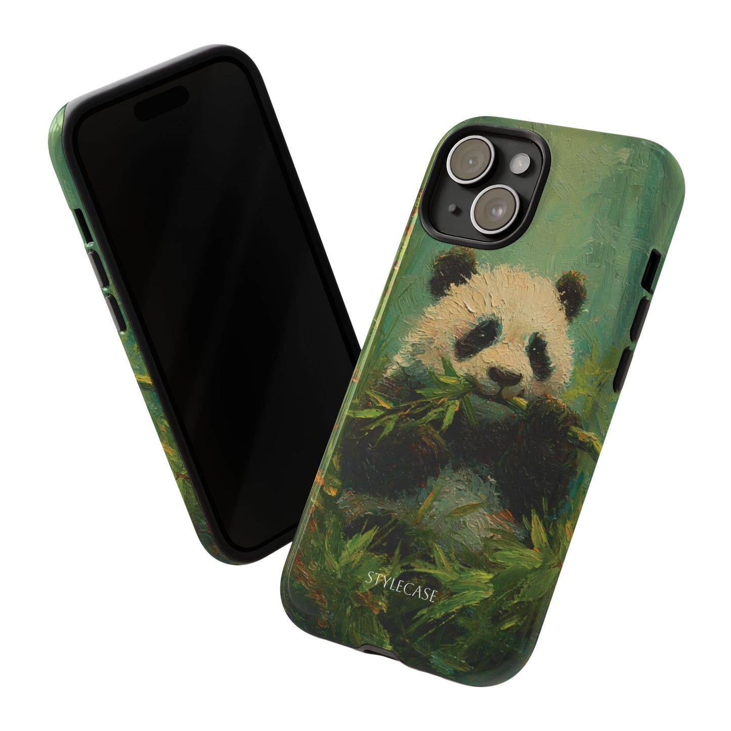 Panda Bamboo Phone Case – Cute Vintage-Style Protective Phone Cover