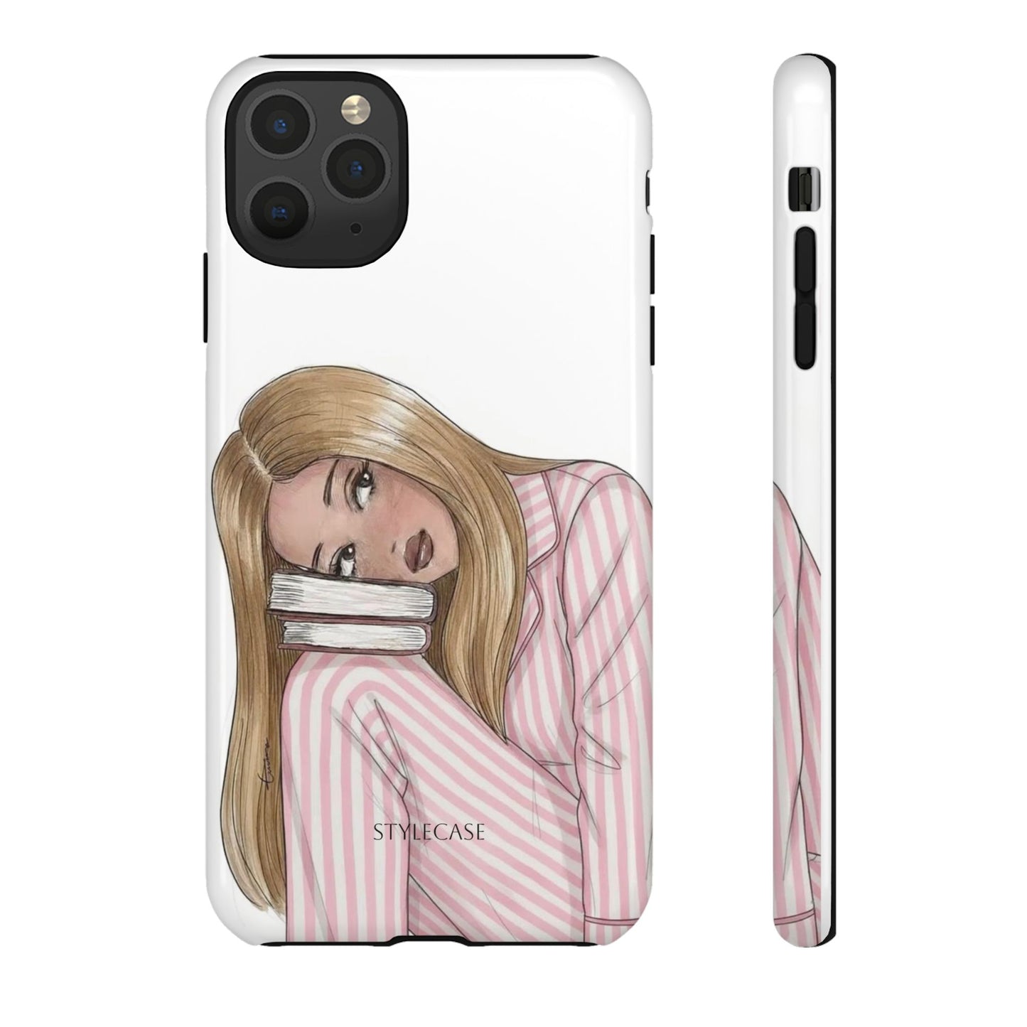 Blonde Girl Phone Case - Books Lover Samsung & Iphone Case