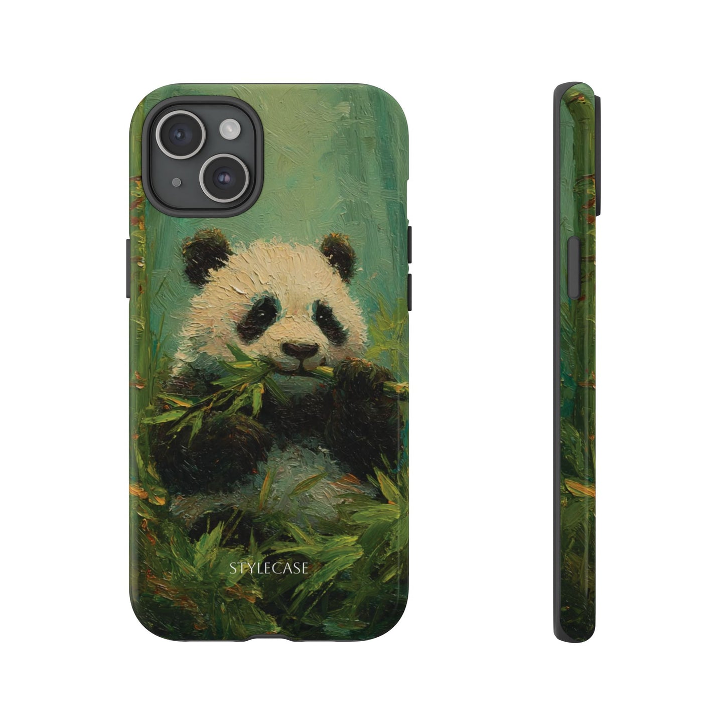 Panda Bamboo Phone Case – Cute Vintage-Style Protective Phone Cover