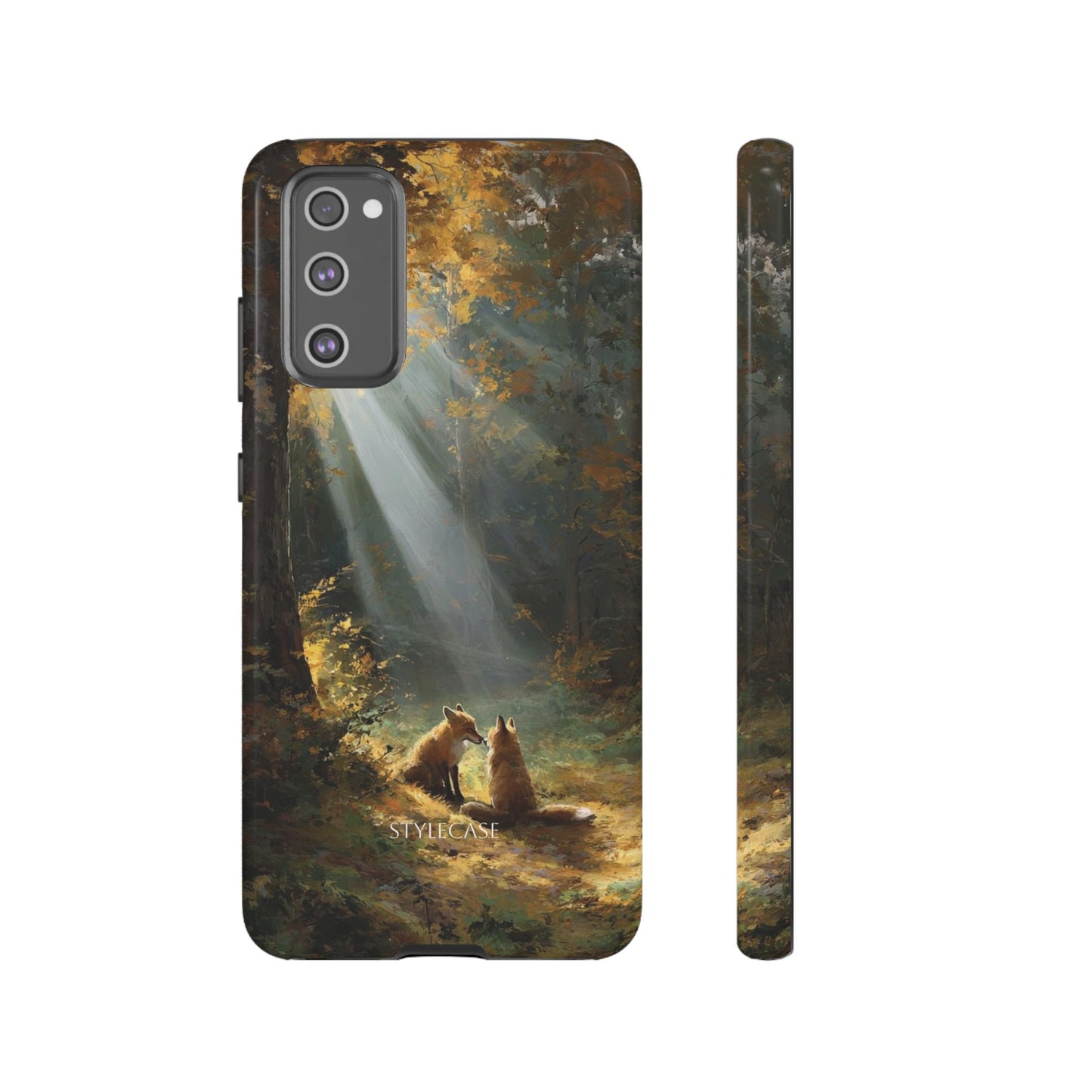 Foxes Sunbeam Forest Phone Case — Premium Protective Cover