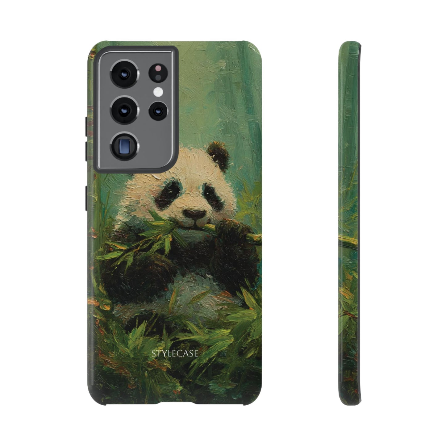 Panda Bamboo Phone Case – Cute Vintage-Style Protective Phone Cover