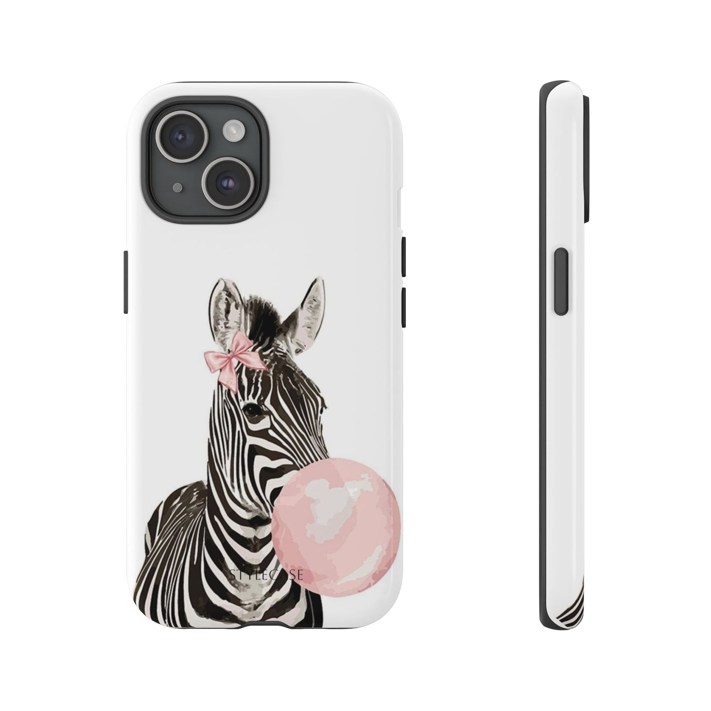Zebra Bubblegum Phone Case — Cute Animal Samsung and Iphone Cover