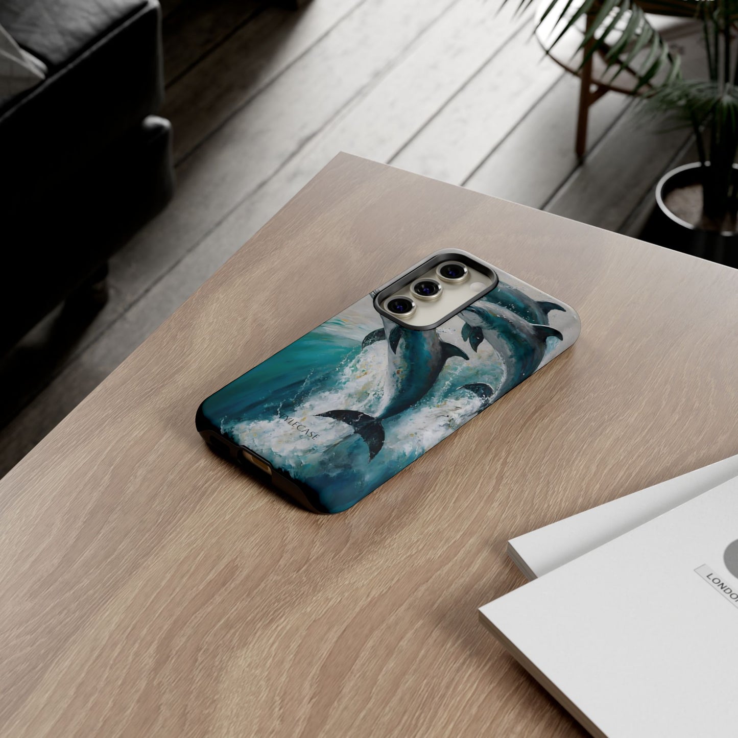 Dolphin Phone Case — Protective Ocean Art iPhone And Samsung Case