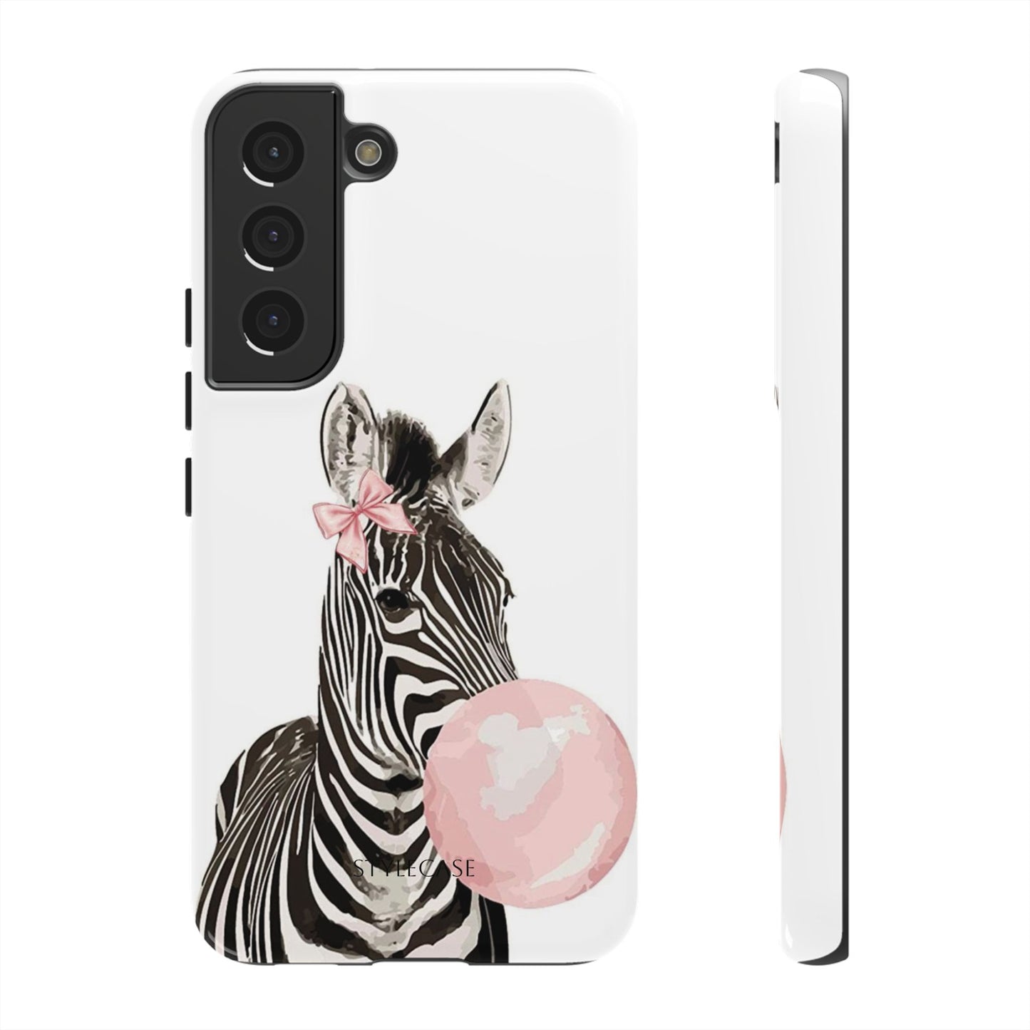 Zebra Bubblegum Phone Case — Cute Animal Samsung and Iphone Cover