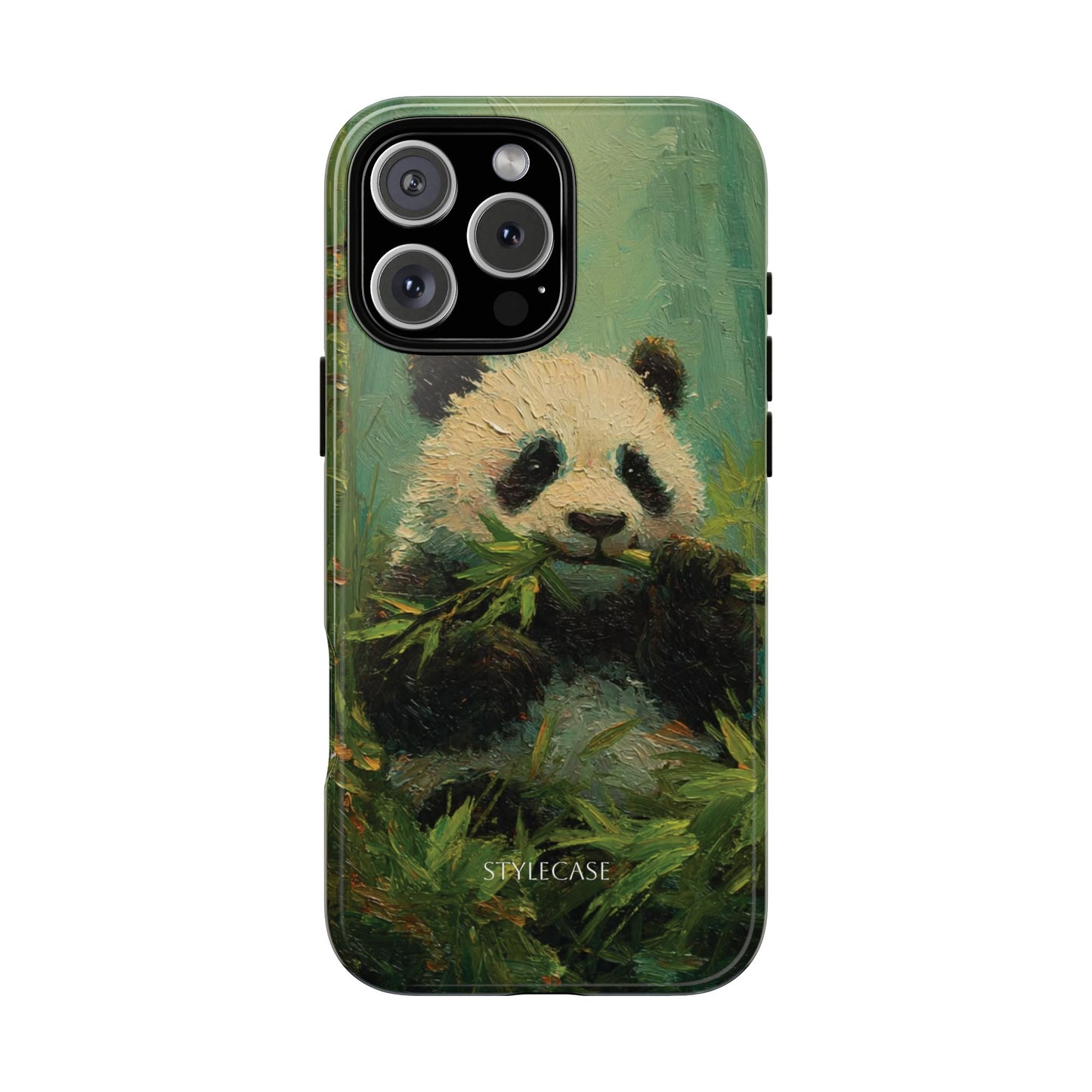 Panda Bamboo Phone Case – Cute Vintage-Style Protective Phone Cover
