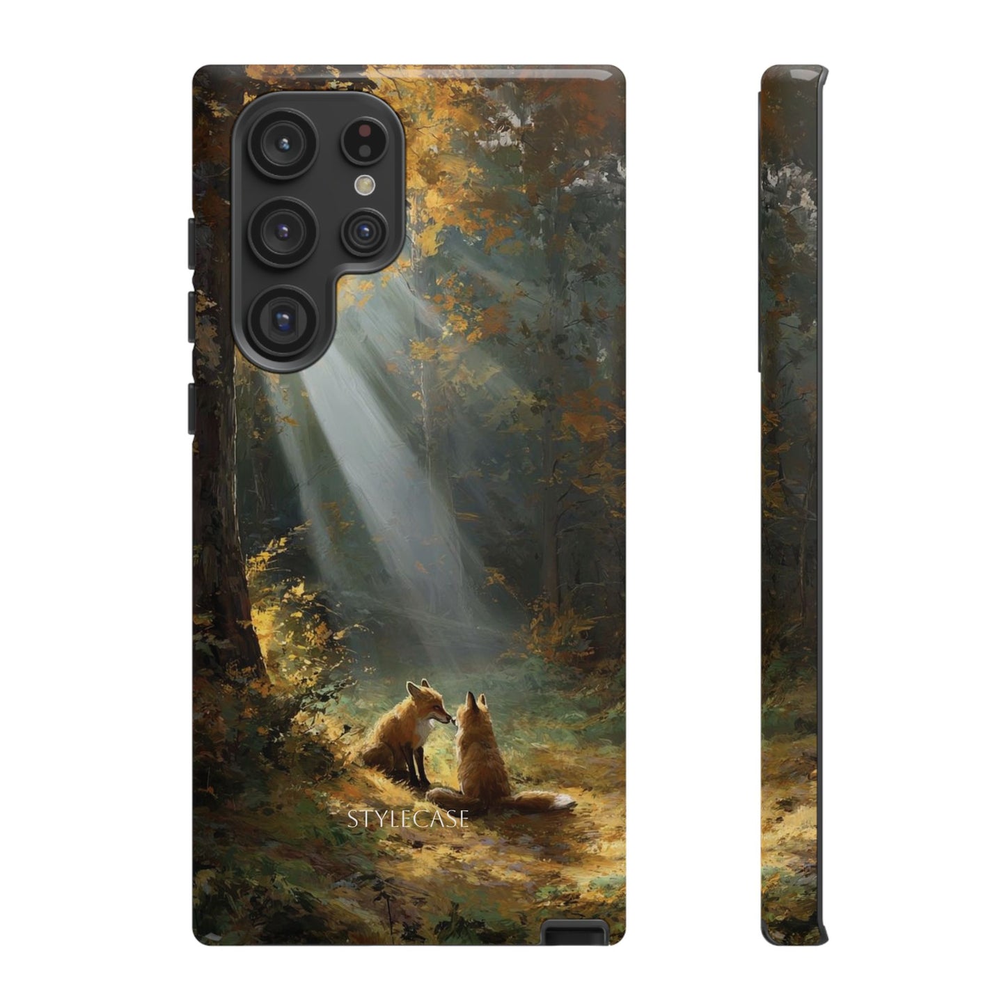 Foxes Sunbeam Forest Phone Case — Premium Protective Cover