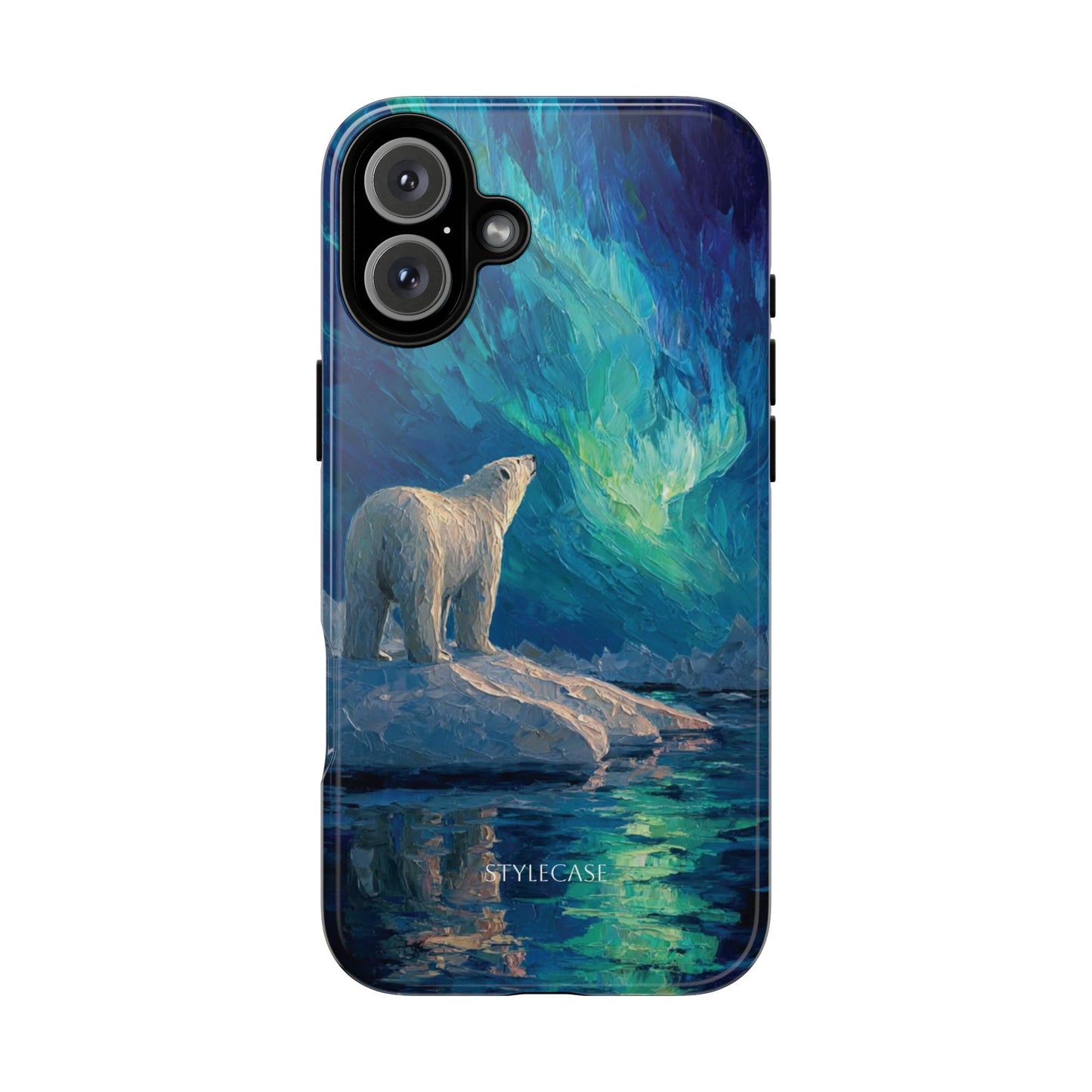 Aurora Night Phone Case — Polar Bear Protective iPhone And Samsung Cover