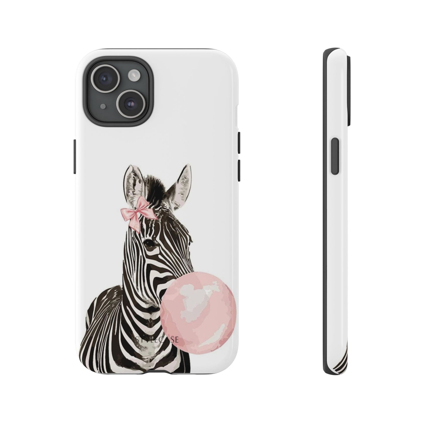 Zebra Bubblegum Phone Case — Cute Animal Samsung and Iphone Cover