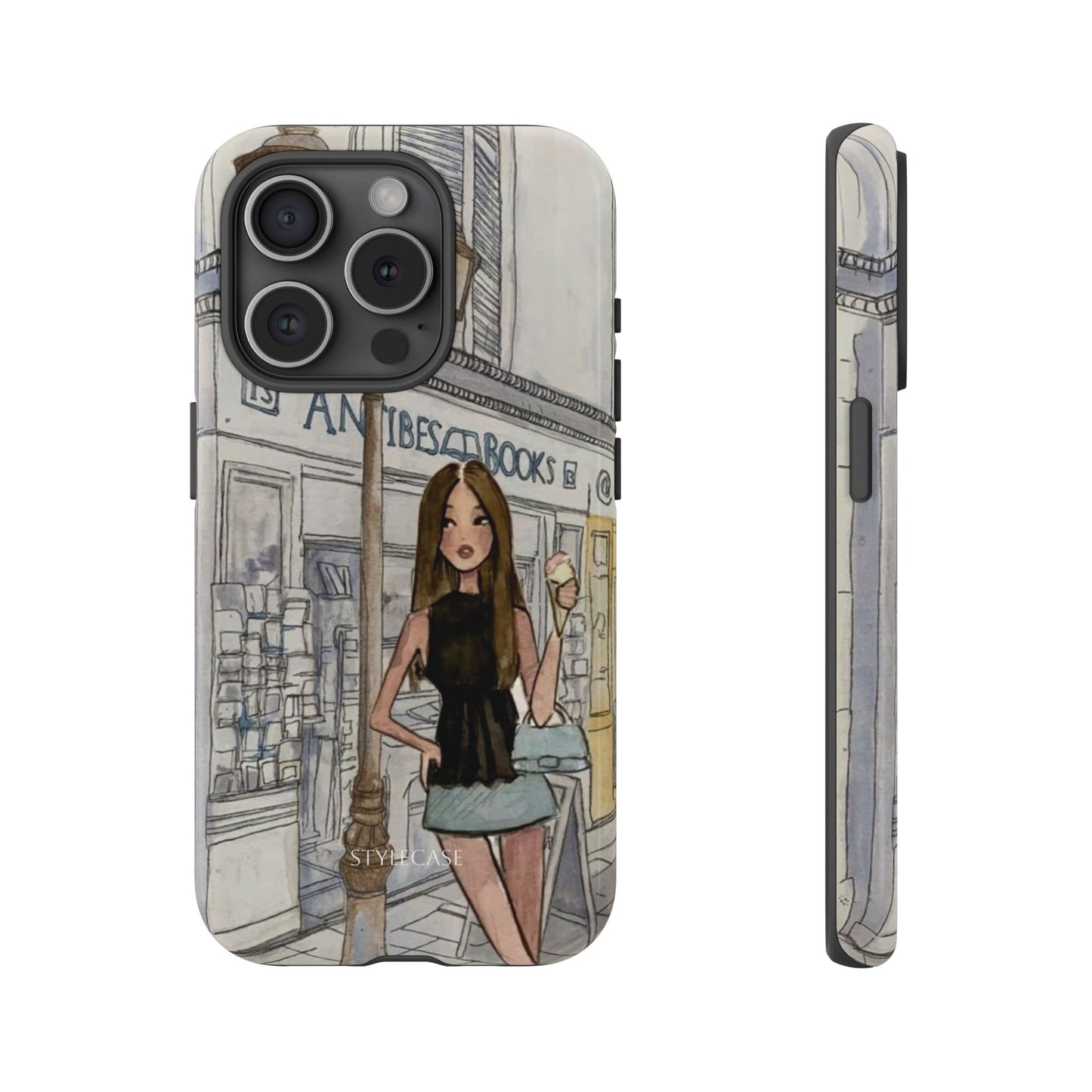 Phone Case — Chic Parisian Girl Protective Cover