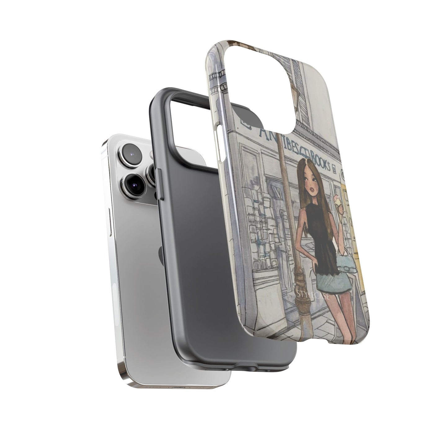 Phone Case — Chic Parisian Girl Protective Cover