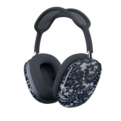 Lace Pattern AirPod Max Cases — Navy Floral Protective Covers