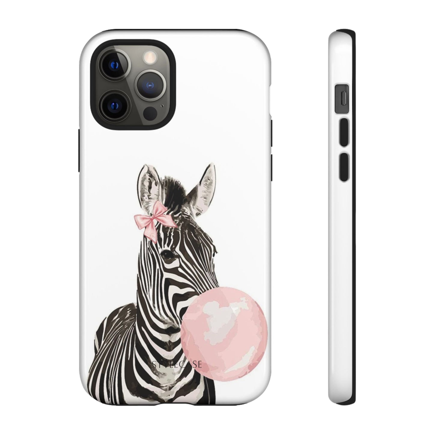 Zebra Bubblegum Phone Case — Cute Animal Samsung and Iphone Cover