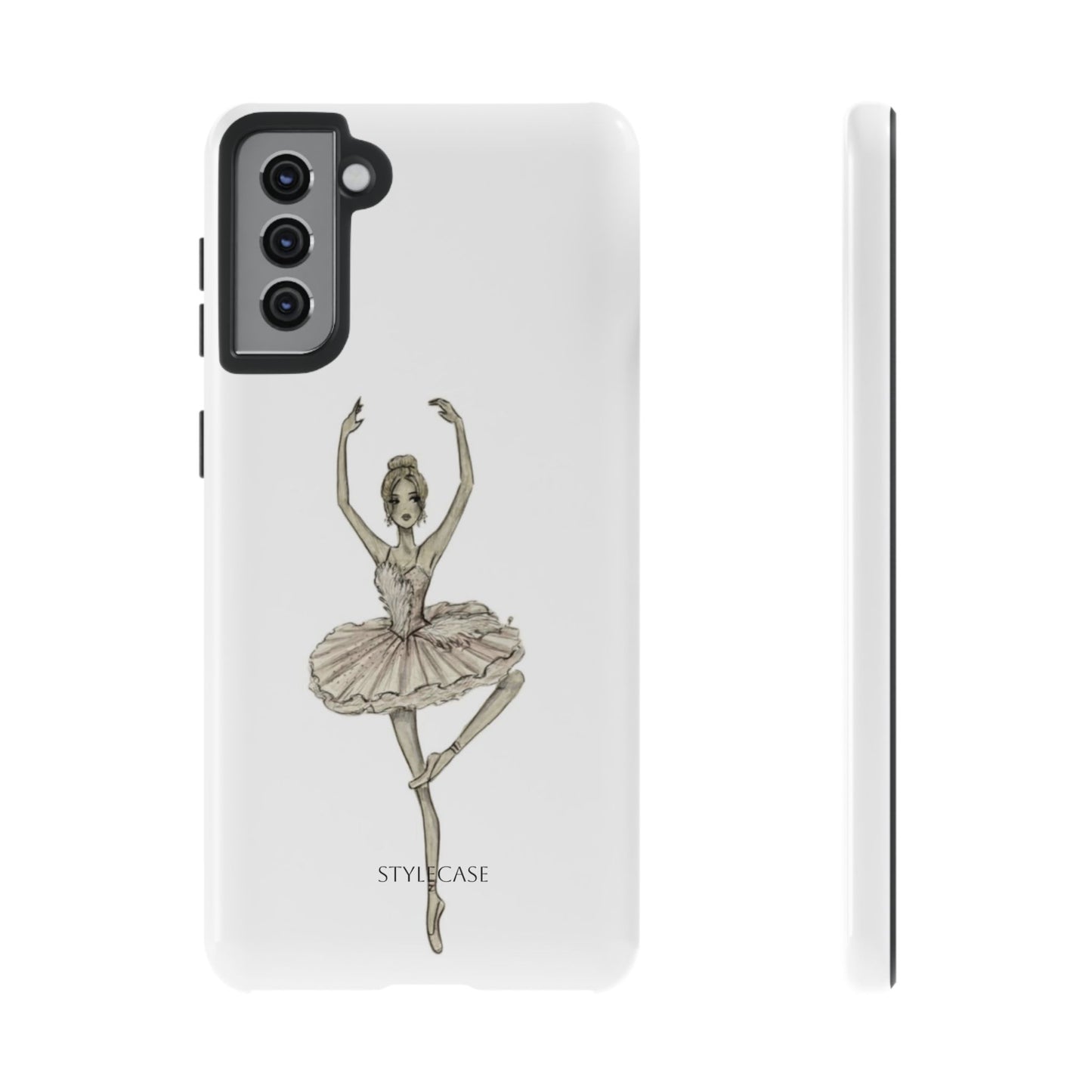 Ballerina Tough Phone Case – Elegant Vintage Dance