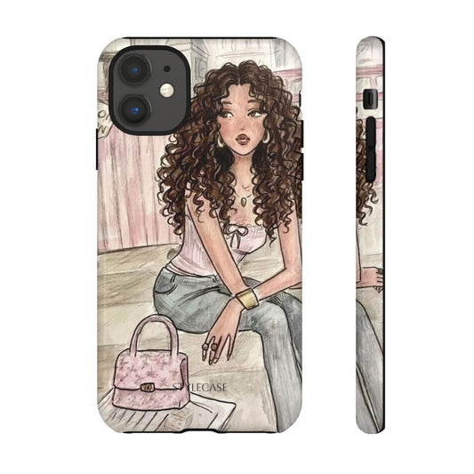 Curly Girl Chic Phone Case – Fashion Samsung & Iphone Cover