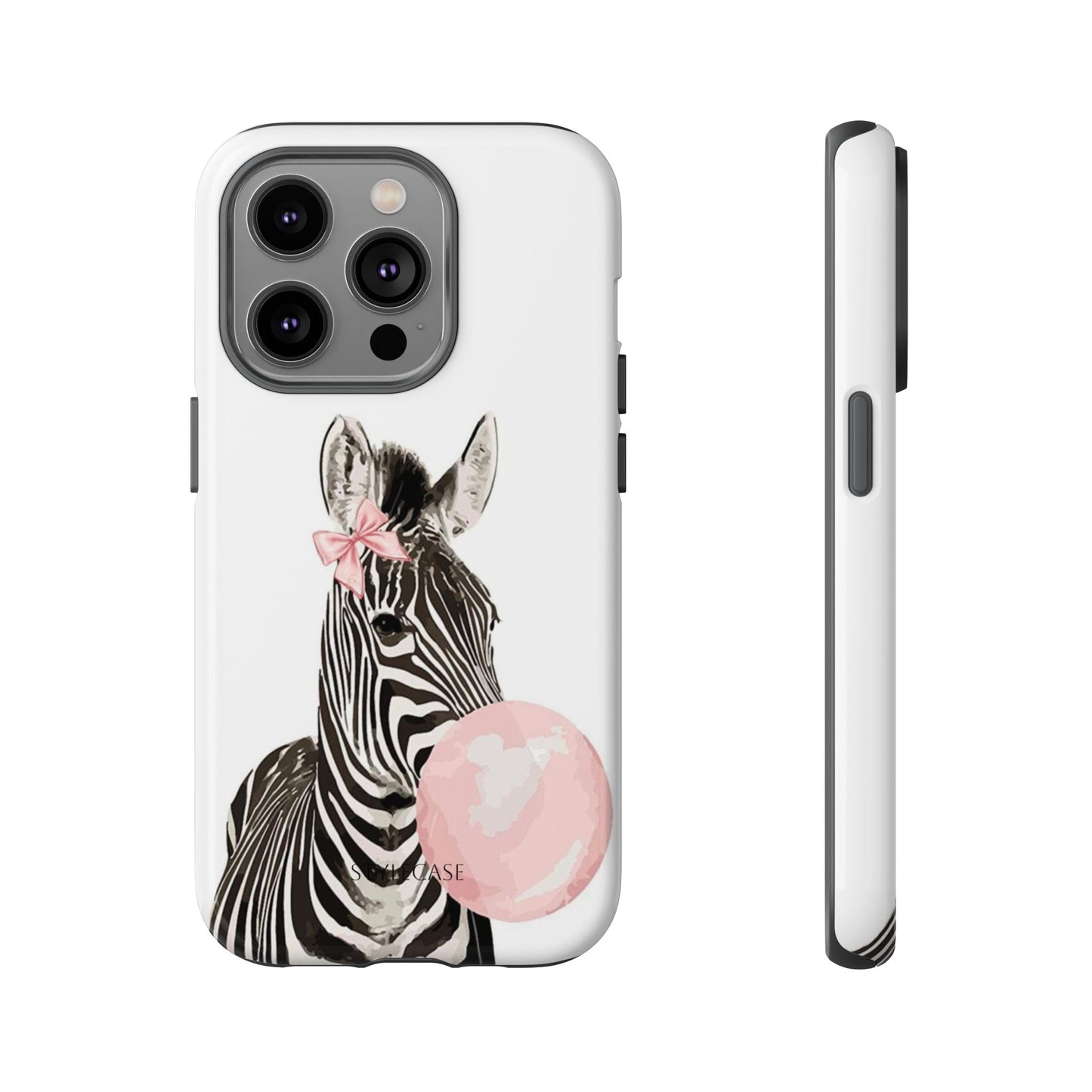 Zebra Bubblegum Phone Case — Cute Animal Samsung and Iphone Cover