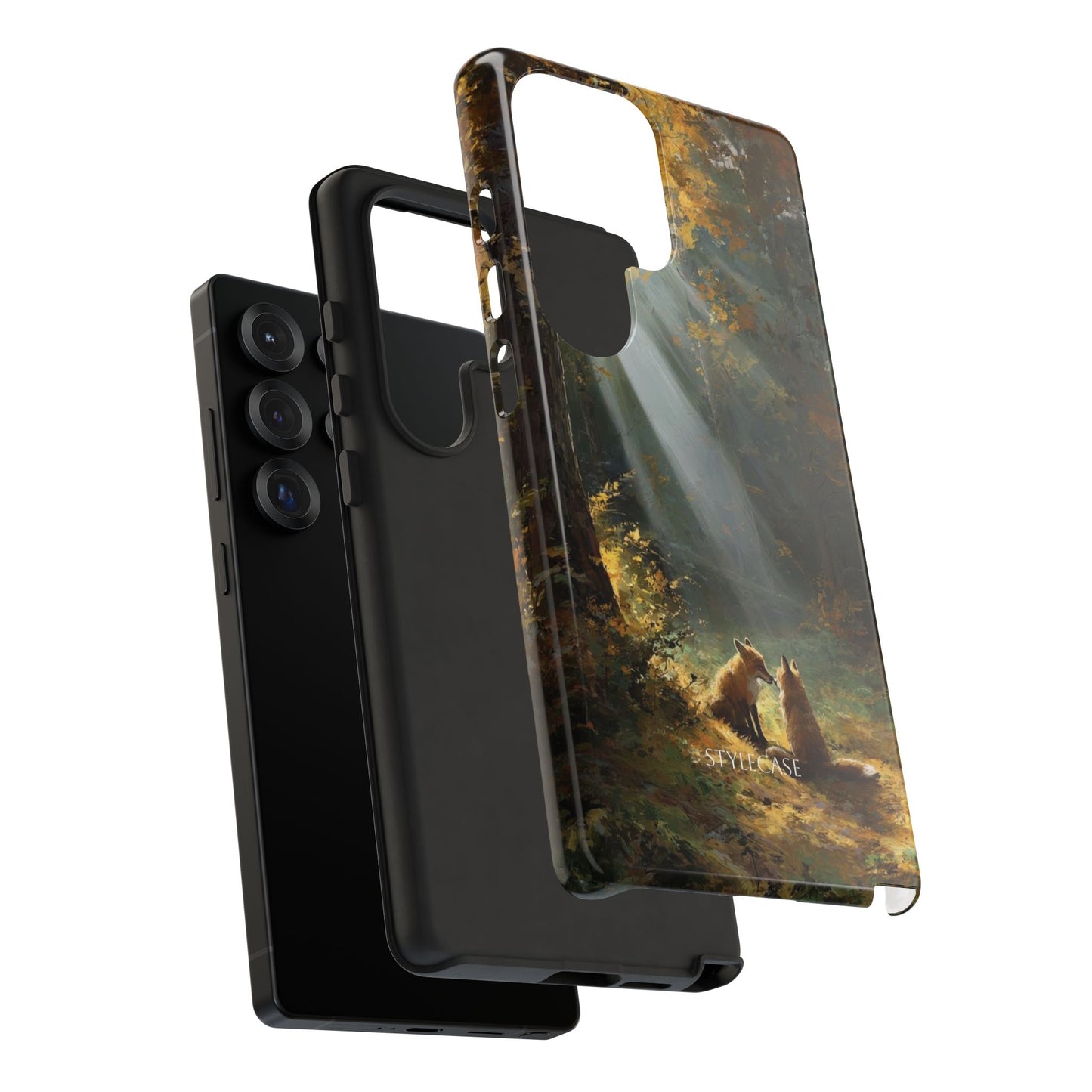 Foxes Sunbeam Forest Phone Case — Premium Protective Cover