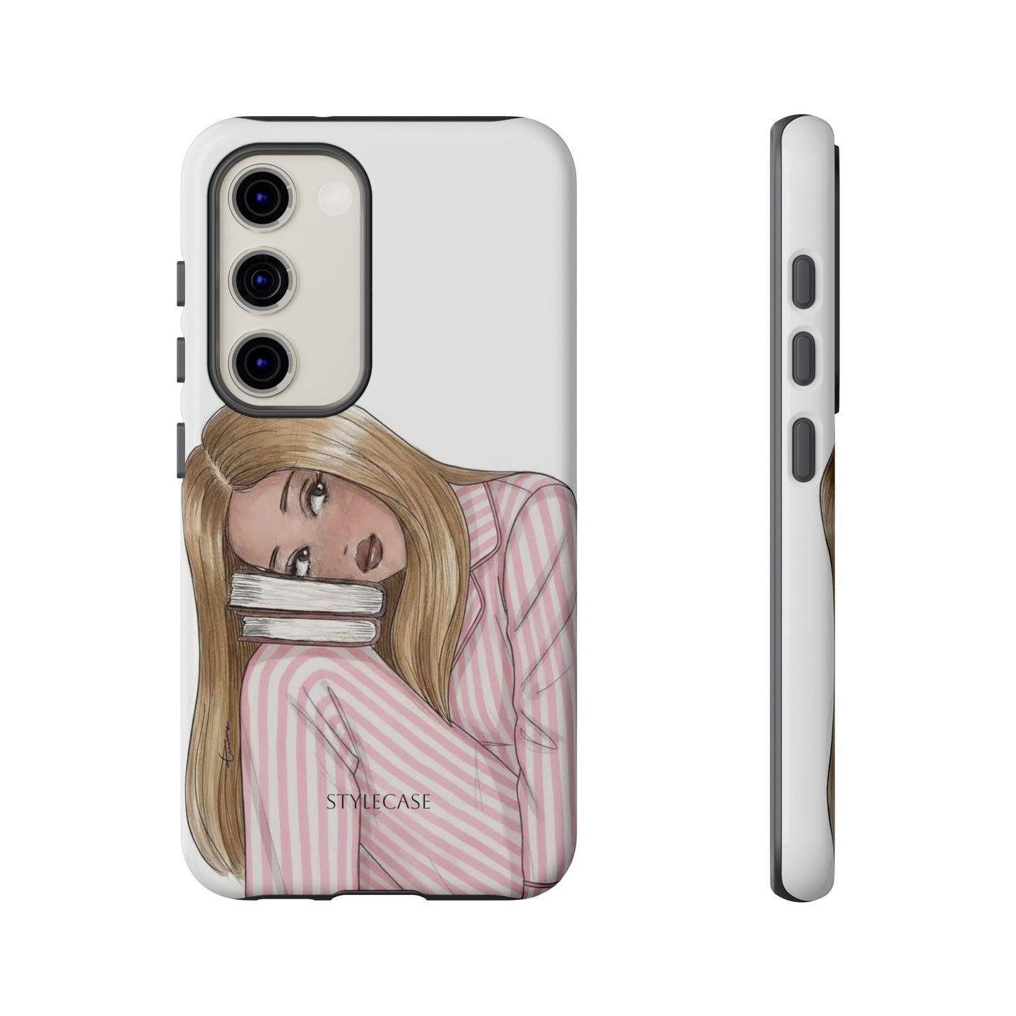 Blonde Girl Phone Case - Books Lover Samsung & Iphone Case