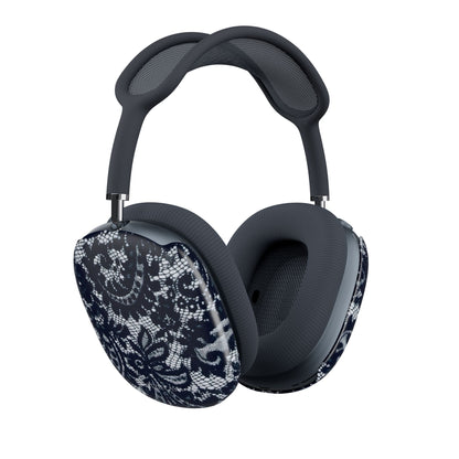 Lace Pattern AirPod Max Cases — Navy Floral Protective Covers