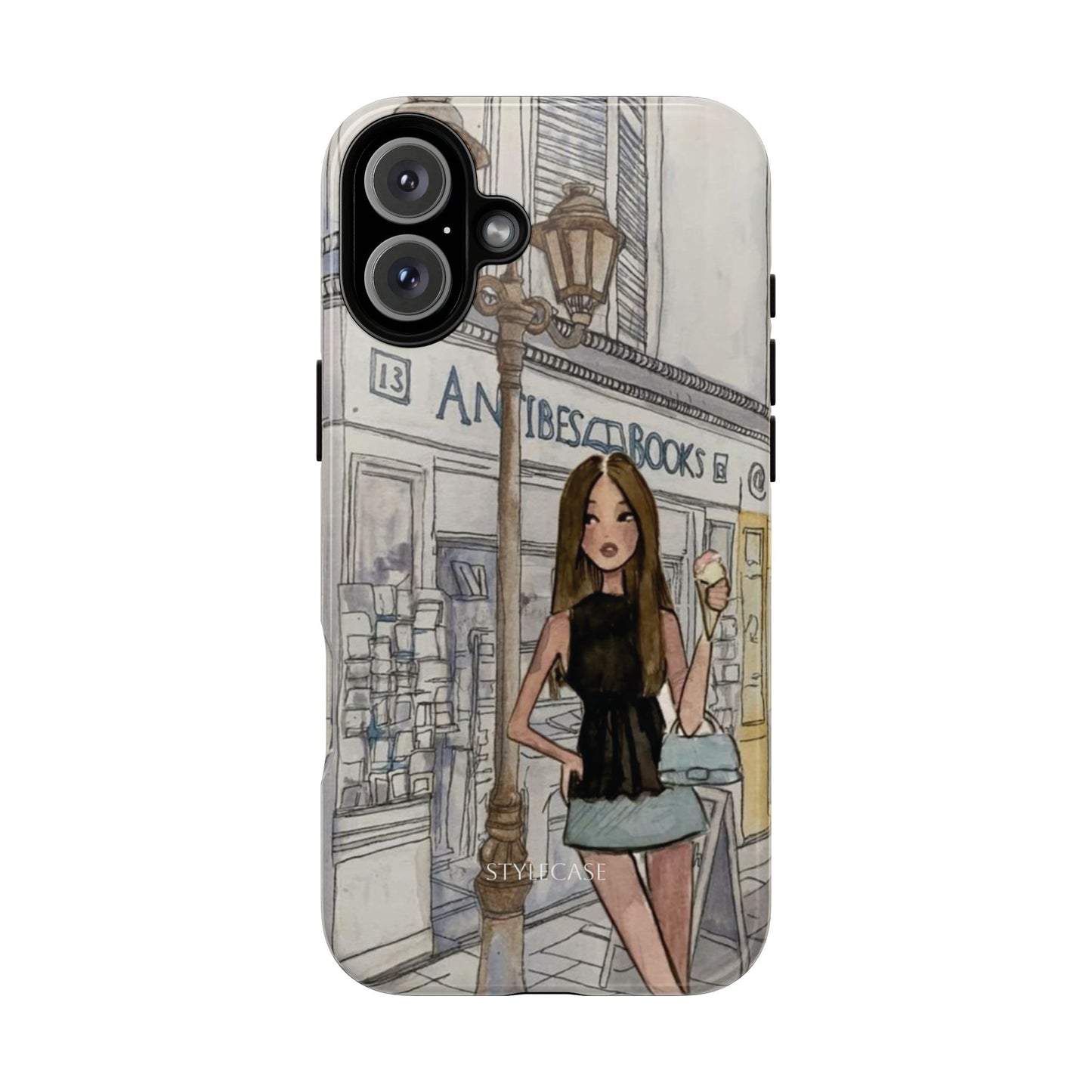 Phone Case — Chic Parisian Girl Protective Cover